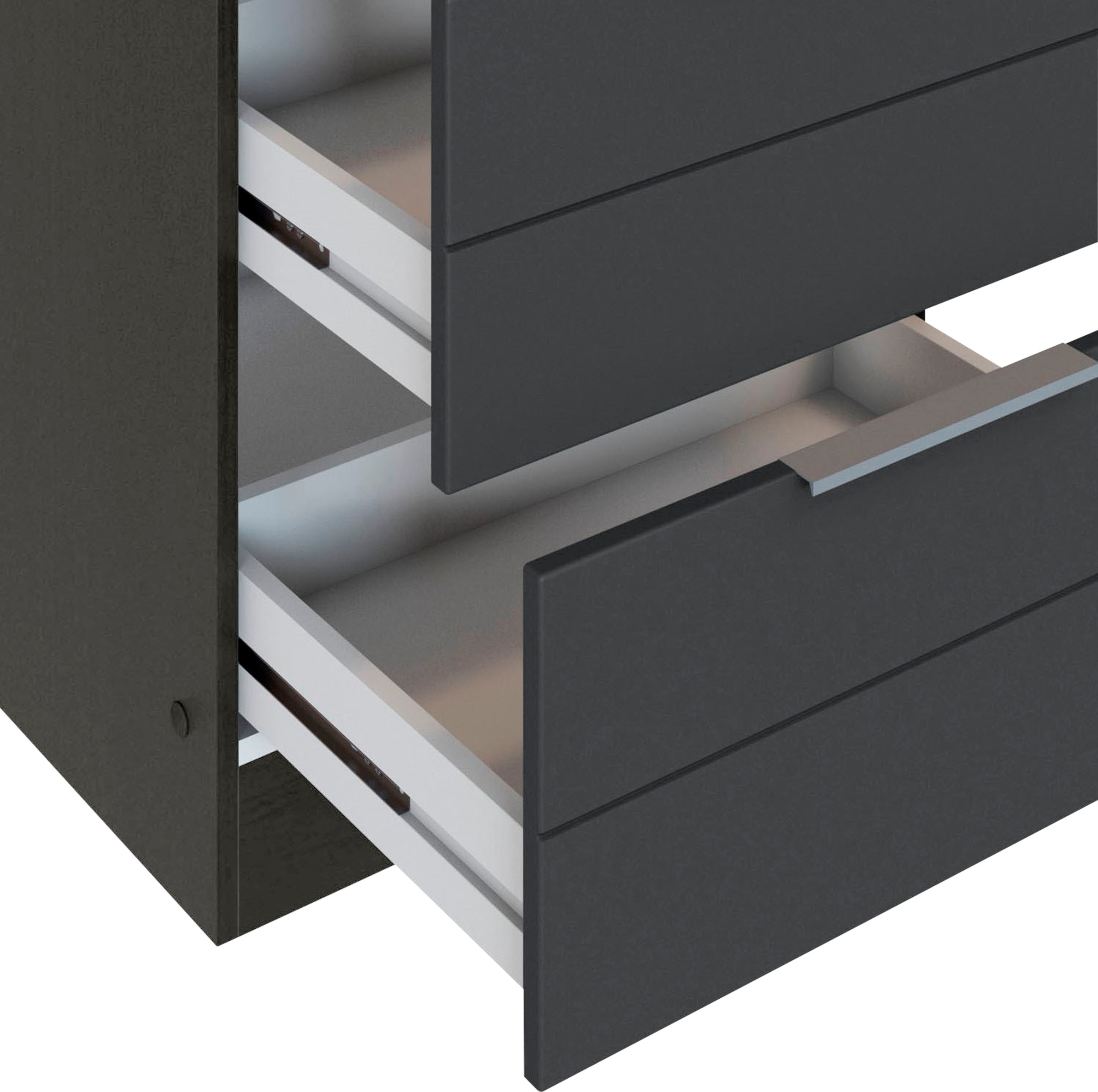KOCHSTATION Auszugsunterschrank »KS-Luhe«, 60 cm breit, hochwertige MDF-Fronten mit waagerechter Lisene