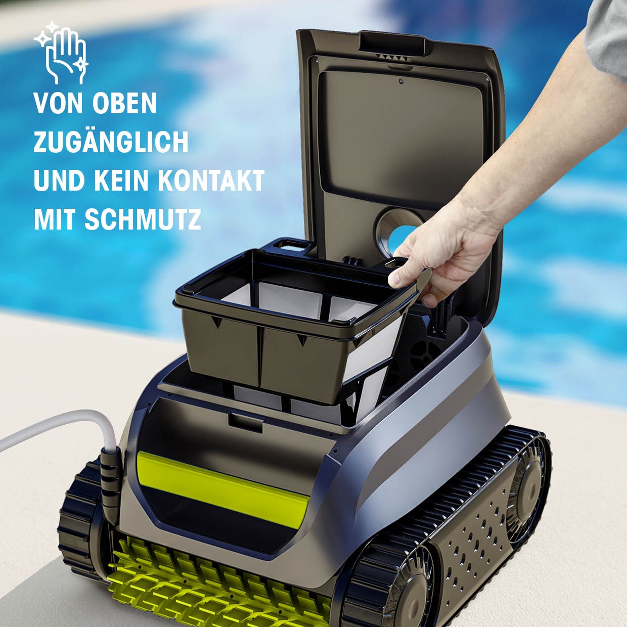ZODIAC® Poolroboter »»Sweepy««, (Akku Pool Reiniger), Corded
