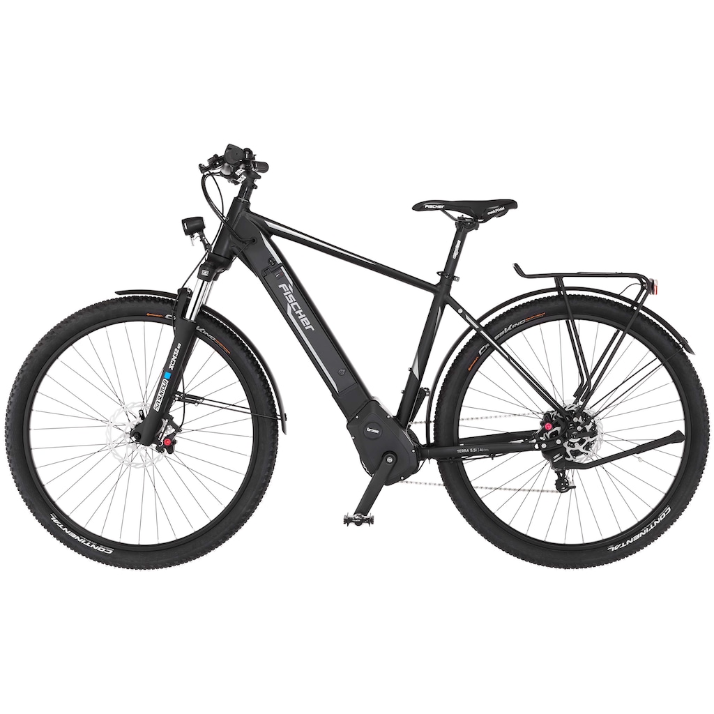 FISCHER Fahrrad E-Bike »TERRA 5.5i«, 10 Gang, SRAM, Mittelmotor 250 W, (mit Schloss)