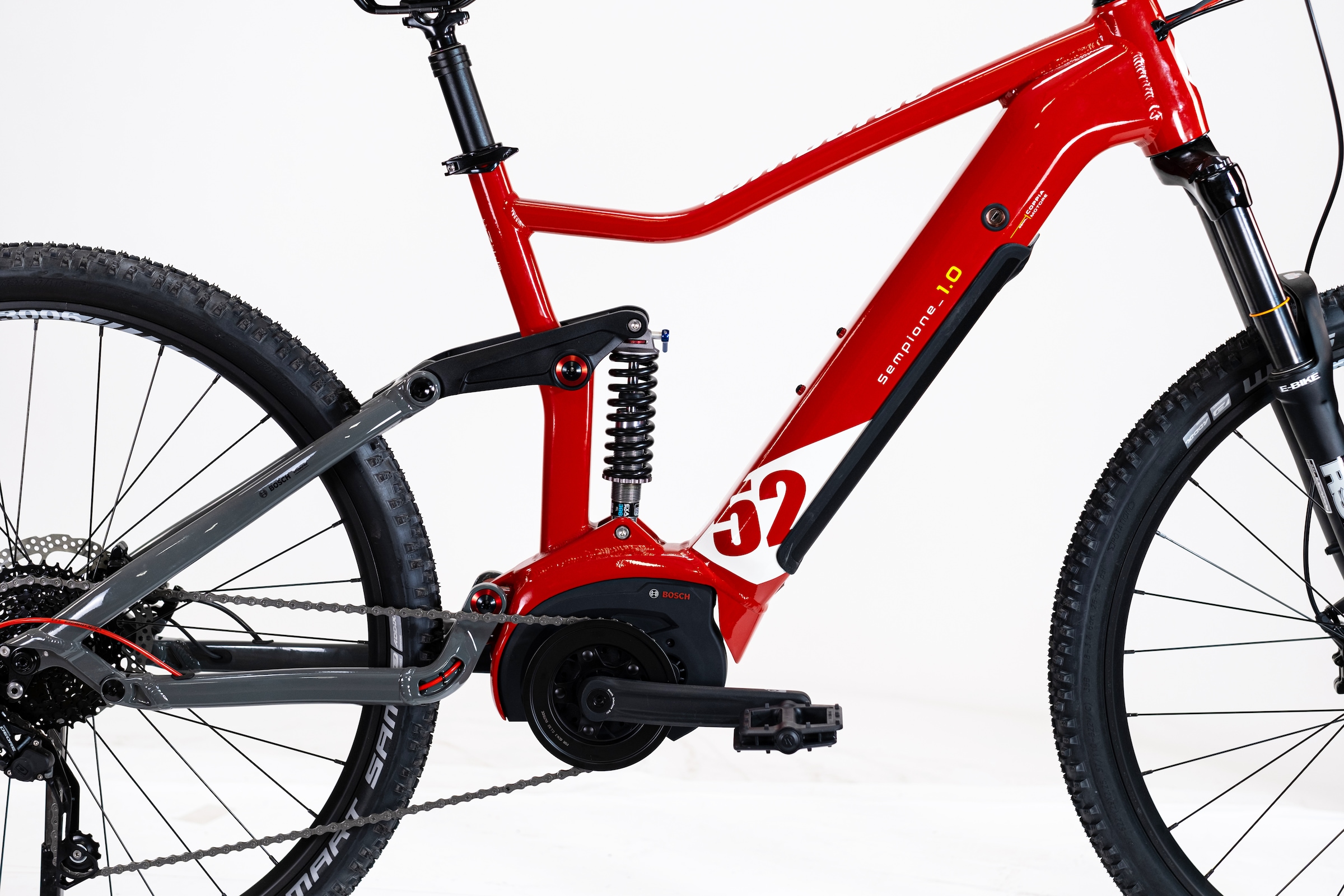 Lombardo »LOMBARDO SEMPIONE FULLY / BOSCH 500 Wh 29" rot 10 Gänge« 10 Gang Shimano DEORE RDM-6000 Schaltwerk Kettenschaltung Mittelmotor 250 W BOSCH PERFORMANCE LINE  36 V/250 W, Mittelmotor
