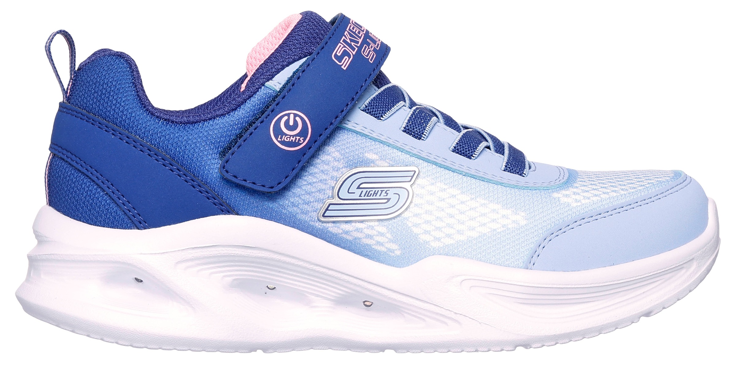 Skechers Sneaker »SKECHERS SOLA GLOW«, Blinkschuh, LED Schuh, Klettschuh mit blinkender Sohle