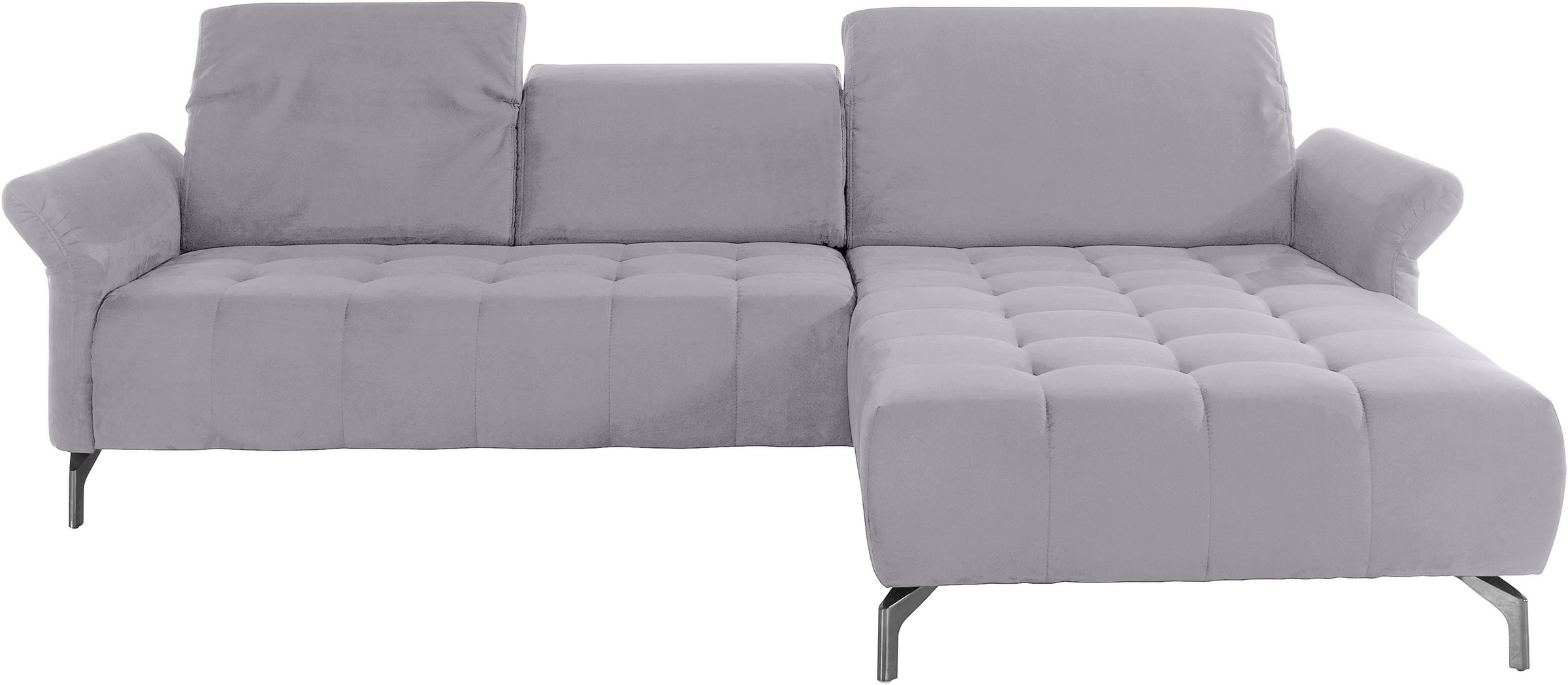 INOSIGN Ecksofa »Fresh L-Form«, Federkern, wahlweise Kopfteilverstellung und motorischer Vorziehsitz