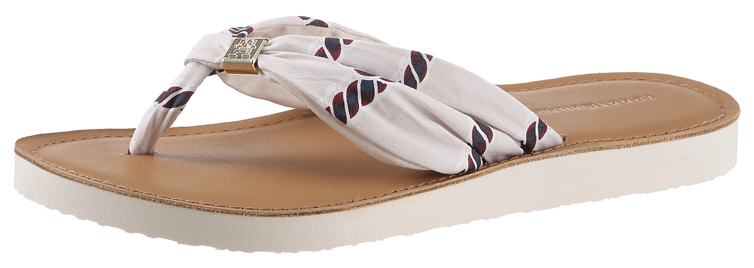 Tommy Hilfiger Zehentrenner »TH ELEVATED BEACH SANDAL PRINT«, mit bedruckten Bandagen kaufen