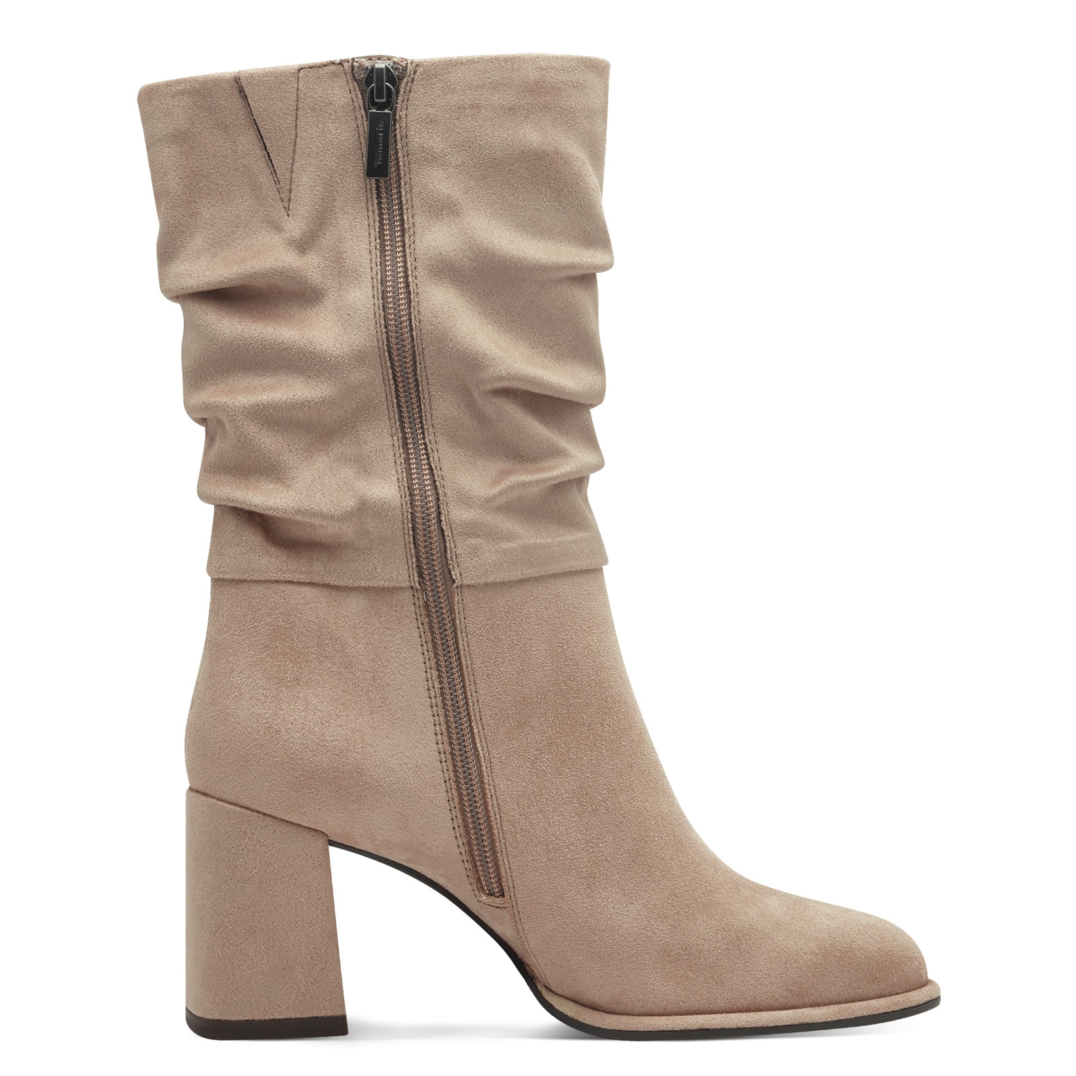 Tamaris Stiefel  Blockabsatz, Kurzstiefel mit Reißverschluss, in veganer Verarbeitung