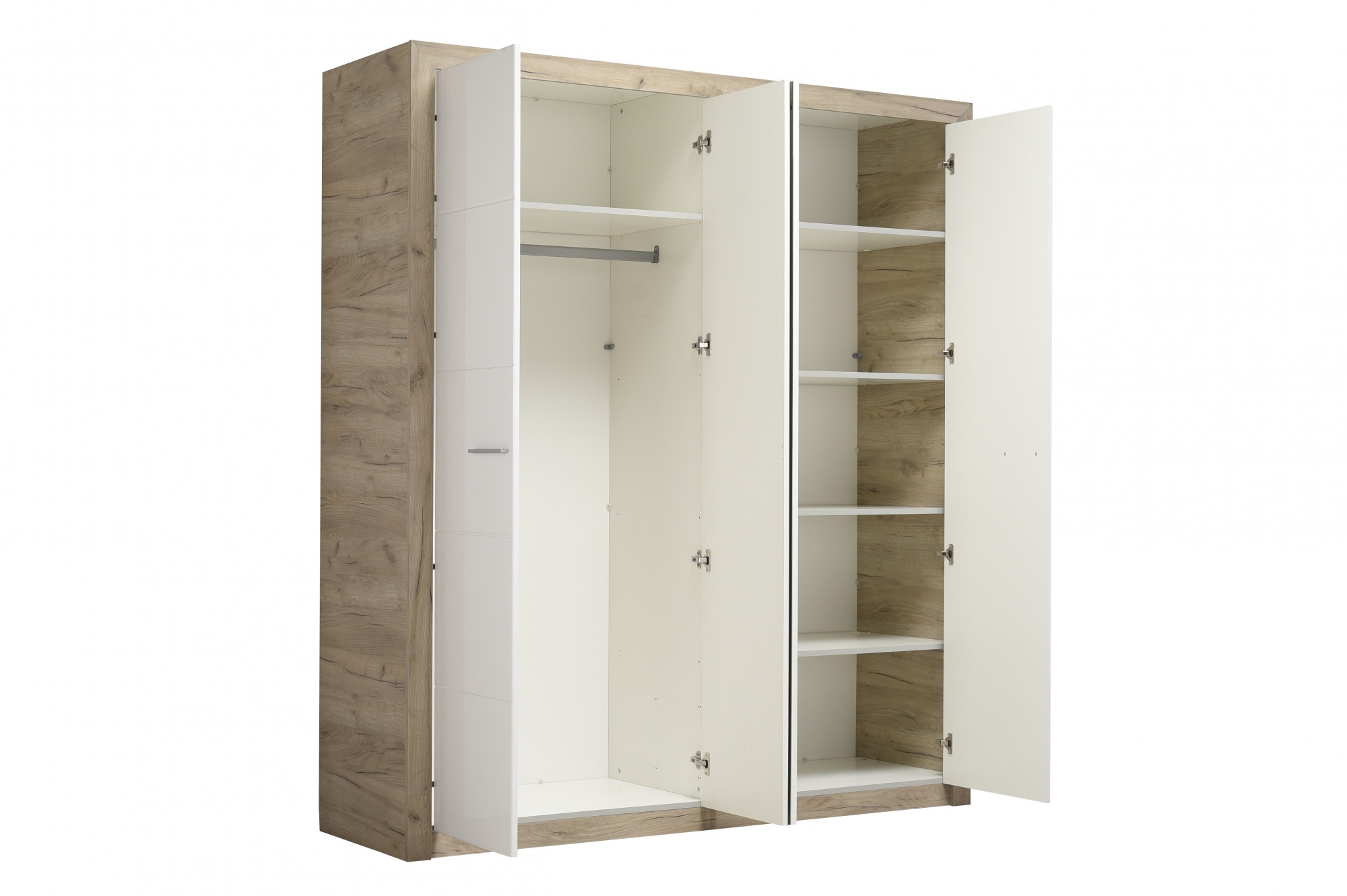 INOSIGN Kleiderschrank »Astor, FSC® -zertifizierter Holzwerkstoff; Made in Europe«, Schrank mit Spiegel und komplette Innenausstattung, 223,5x204x55cm