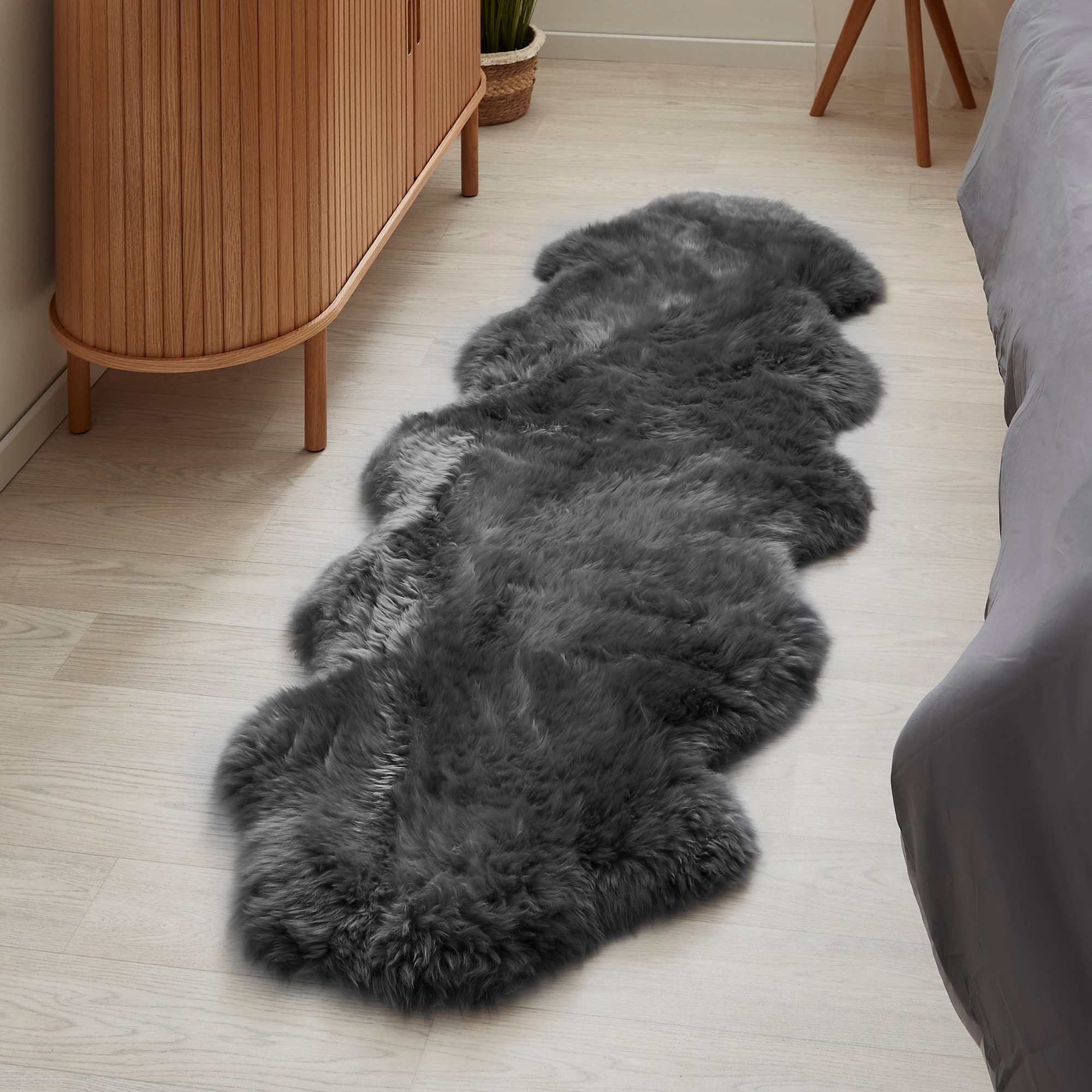 LUXOR living Fellteppich »Schaffell Namika«, fellförmig, 50 mm Höhe, echtes Lammfell, weich & flauschig, große Farbauswahl, in 2 Größen