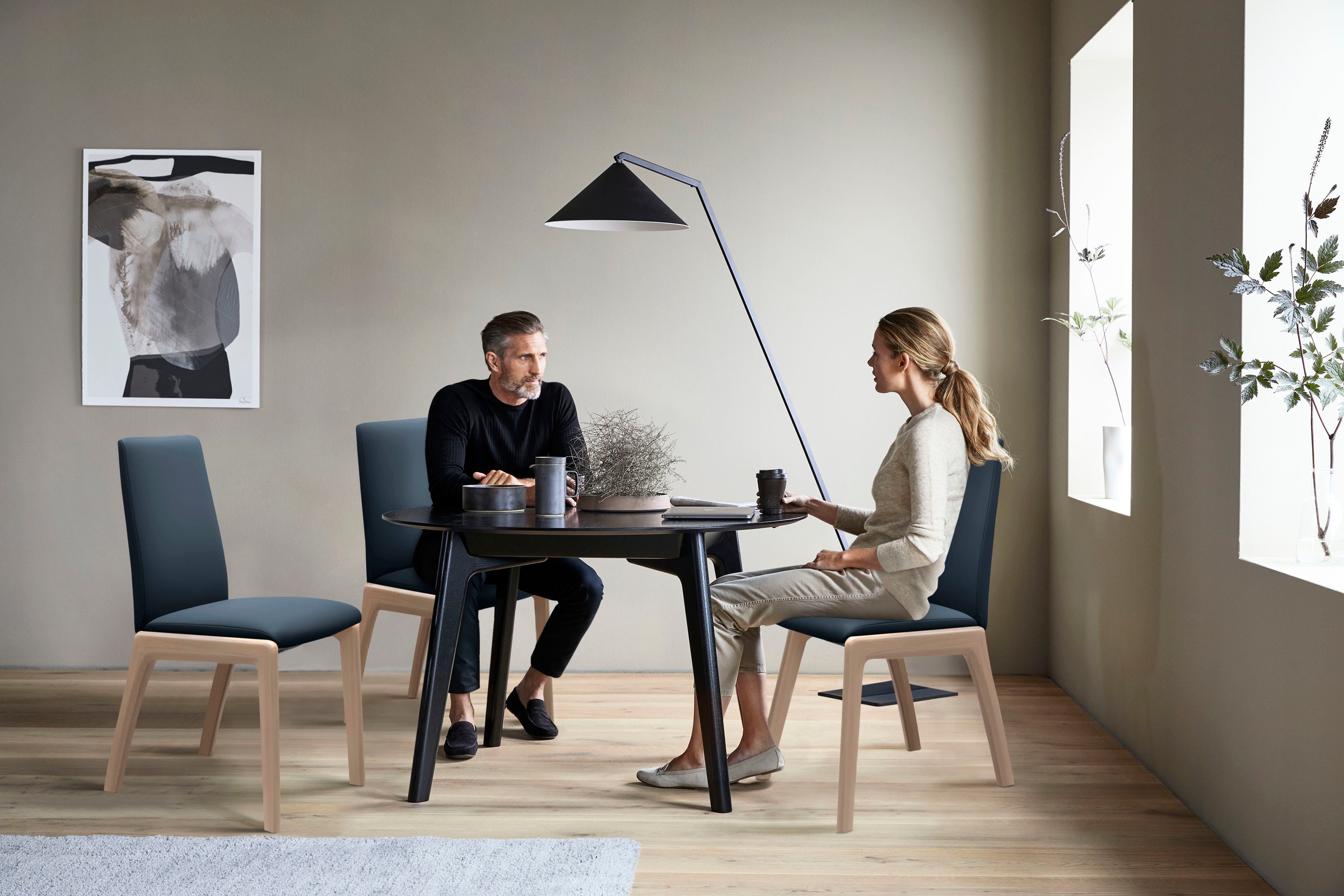 Stressless® Polsterstuhl »Laurel«, Leder PALOMA, Low Back, Größe M, mit abgerundeten Beinen in Walnuss