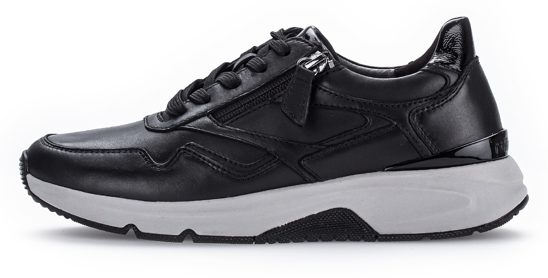 Gabor Rollingsoft Keilsneaker  , Freizeitschuh, Halbschuh, Schnürschuh, Logoschriftzug an der Ferse