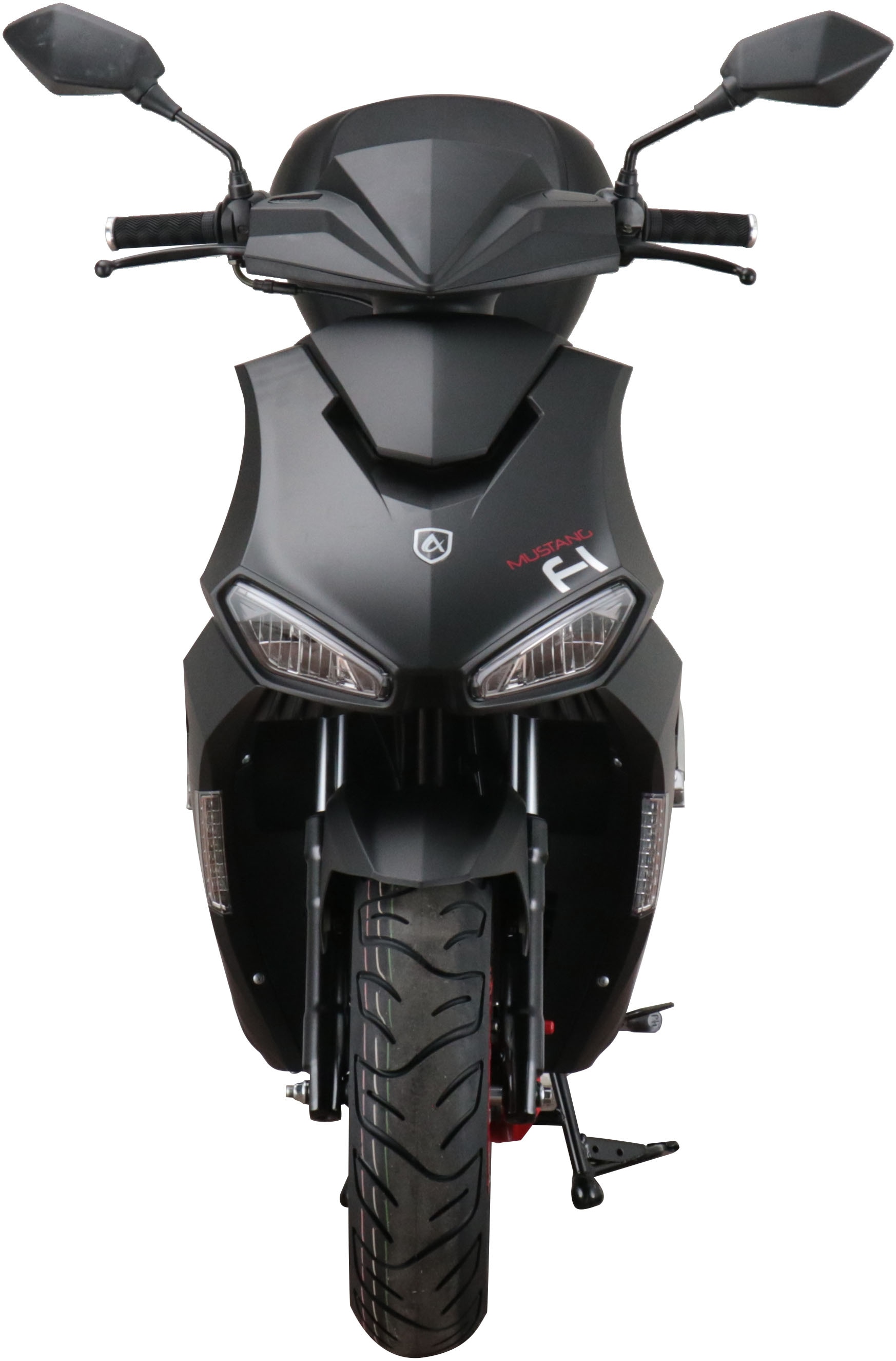 Alpha Motors Motorroller »Mustang FI«, 50 cm³, 45 km/h, Euro 5, 3 PS, (Set, mit Topcase), mit USB-Anschluss und Lenkerschloss, sportliches Design