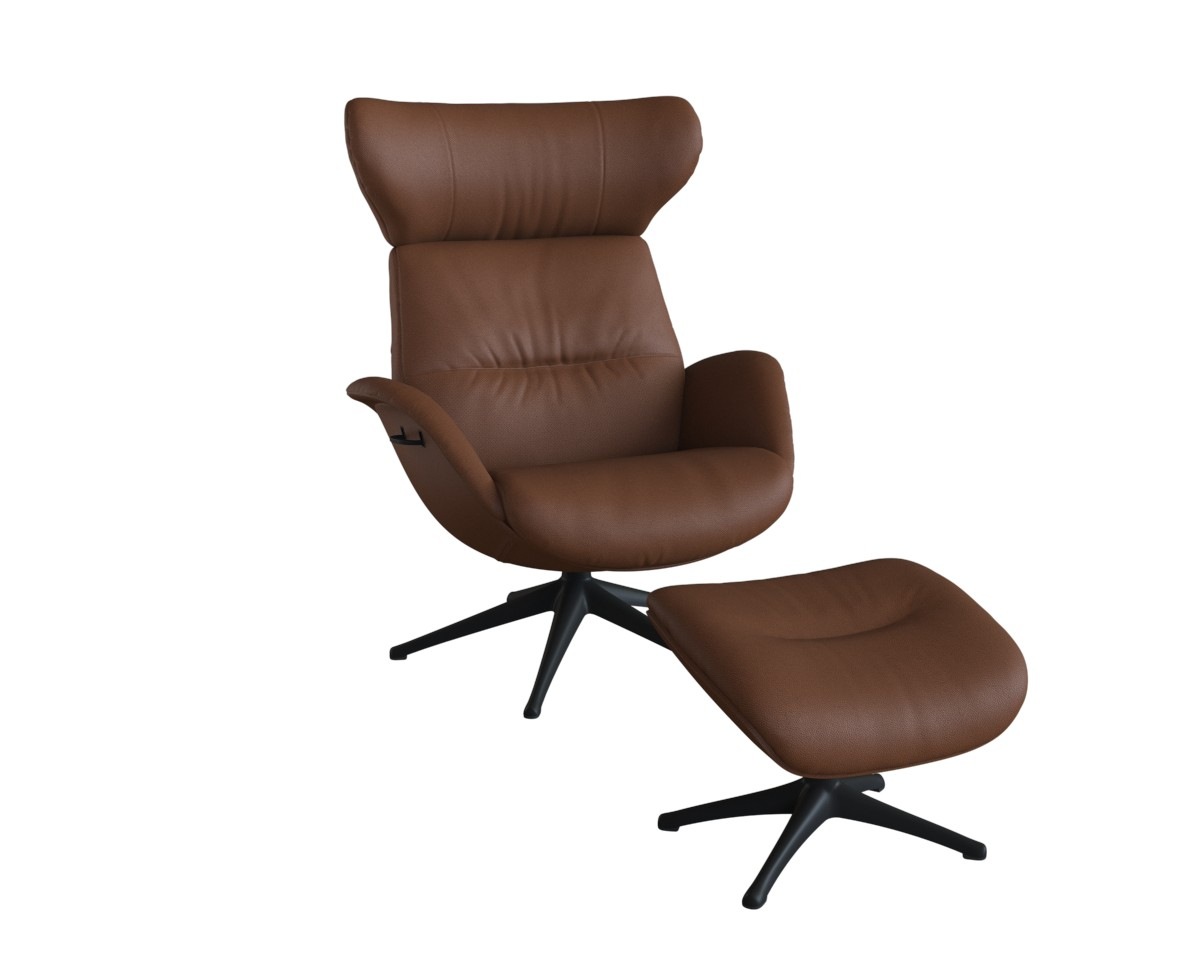 FLEXLUX Relaxsessel »Fernsehsessel More, ergonomisch, drehbar, robuster Fuß günstig online kaufen