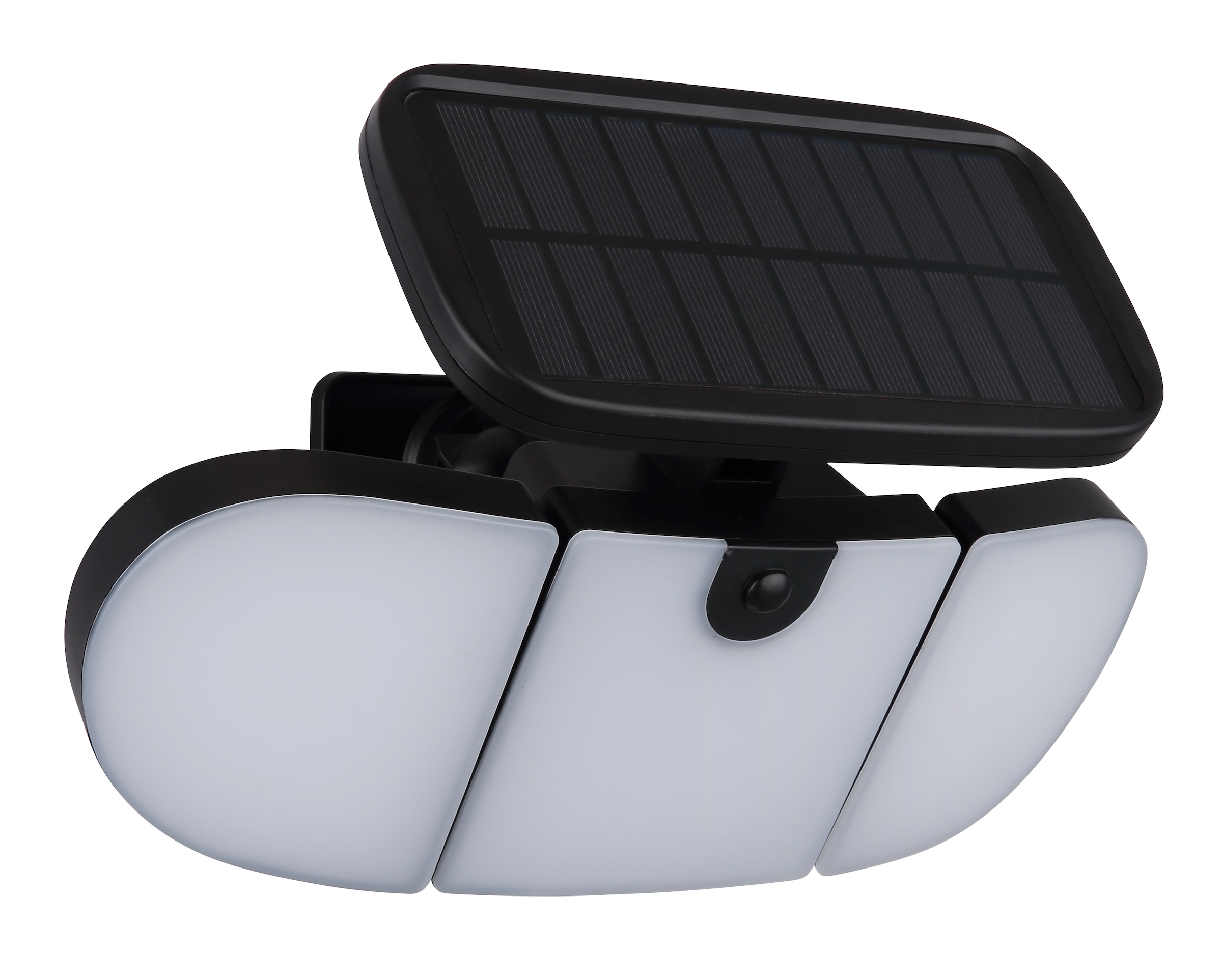 GLOBO LIGHTING LED Solarleuchte »SOLARLEUCHTE KUNSTSTOFF SCHWARZ MATT, 1XLED« LED-Modul 1 Stk. Kaltweiß Solar Garten Terrasse Außenbeleuchtung Funktionsleuchte Außenbereich