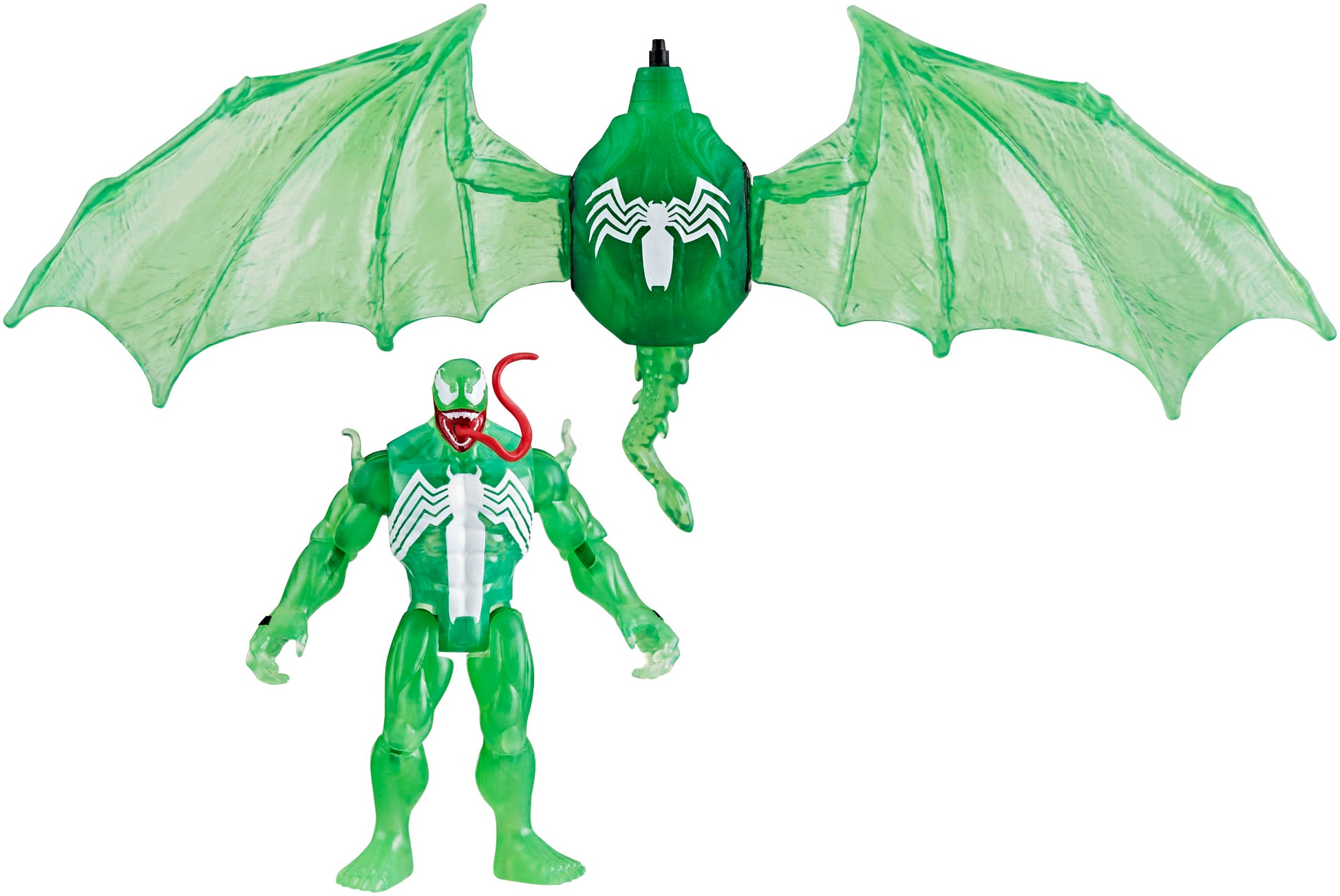 Actionfigur »Marvel Spider-Man, Web Splashers Green Symbiote Flügel Splasher«, Spritzt...