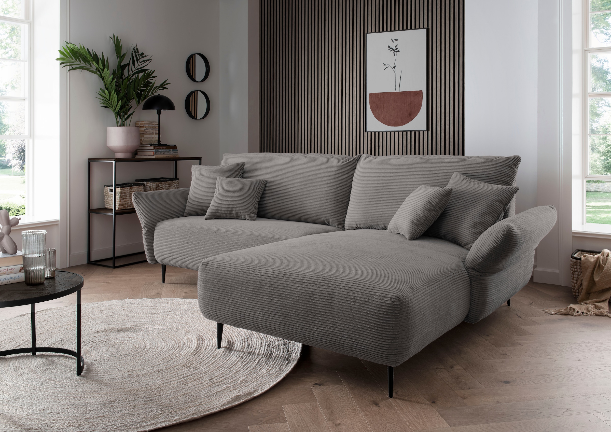 INOSIGN Ecksofa »Amarena L-Form«, inklusive Armlehnenverstellfunktion, 4x Z günstig online kaufen