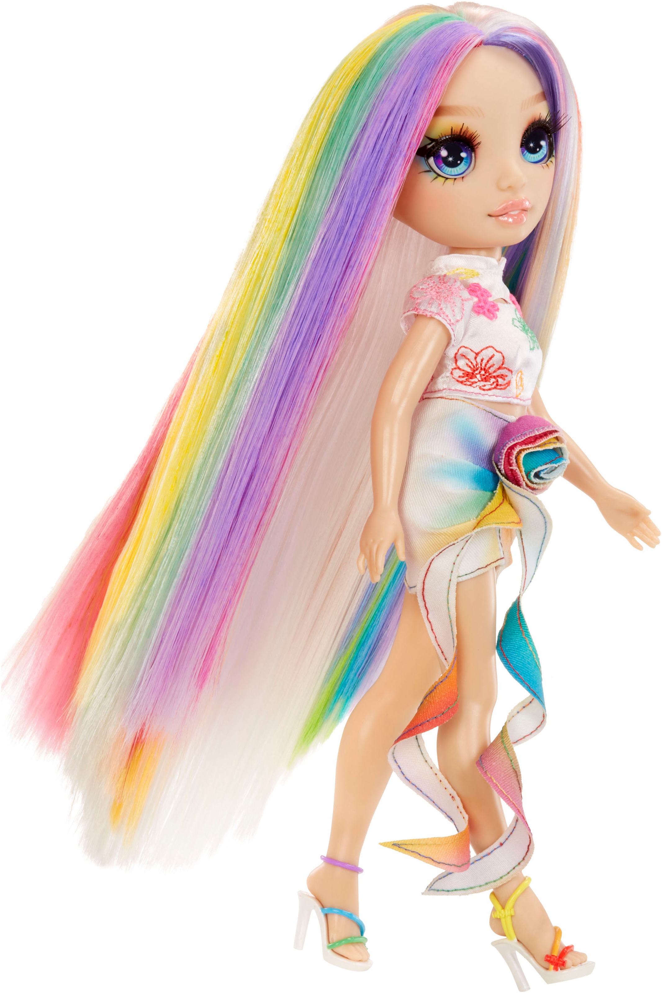 RAINBOW HIGH Anziehpuppe »Rainbow High Hair Chalk & Style Doll- Amaya (Rainbow)«