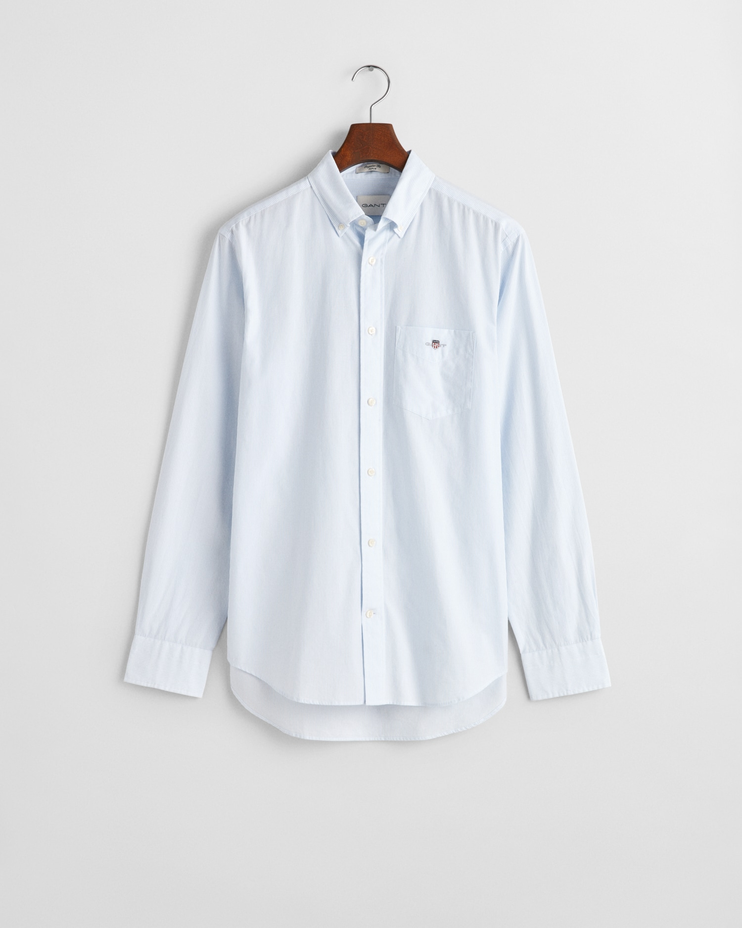 Gant Langarmhemd »REG POPLIN BANKER SHIRT« Banker Stripe Popeline, leichte Baumwolle
