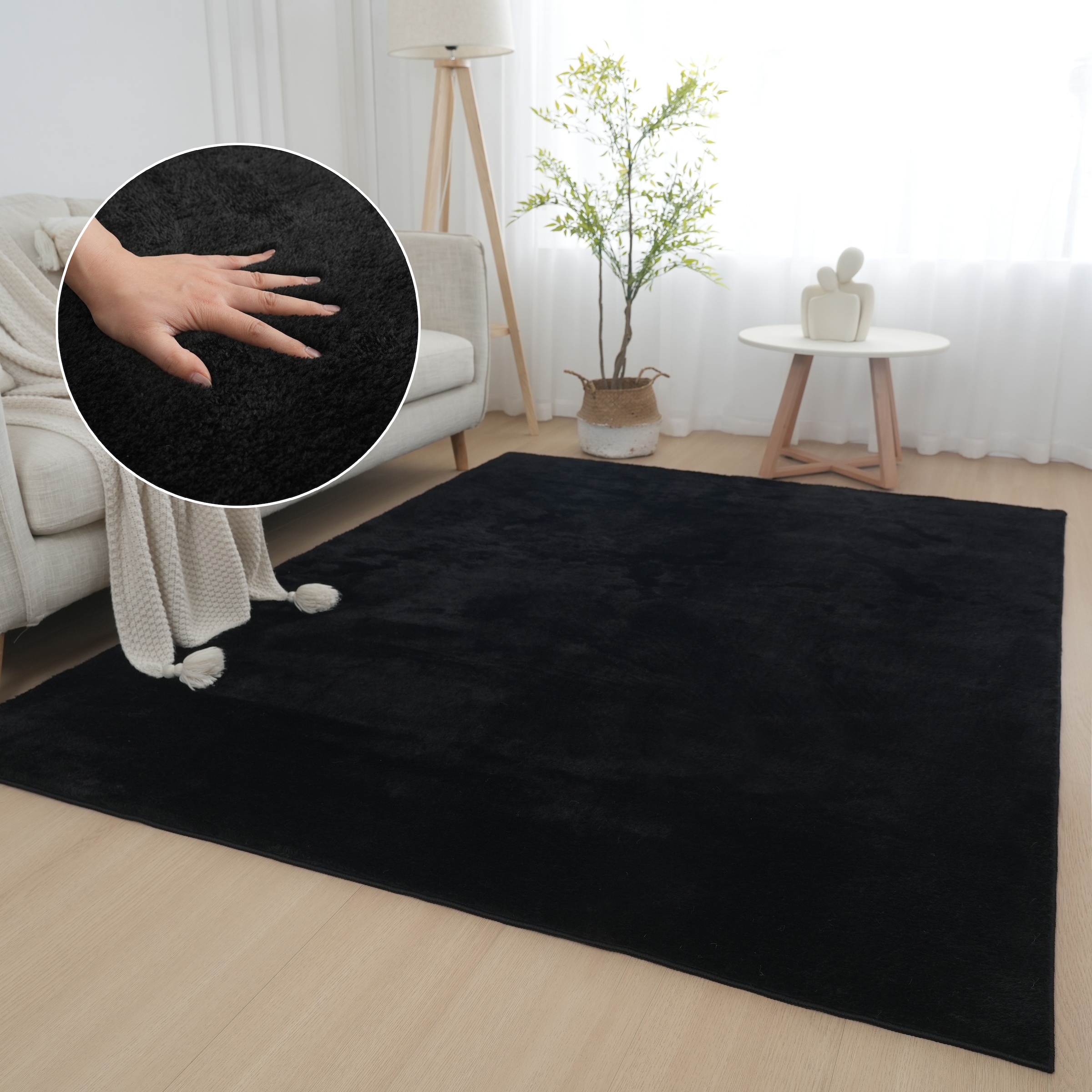my home Teppich »Cali, weich, modern, waschbar«, rechteckig, 16 mm Höhe, Un günstig online kaufen