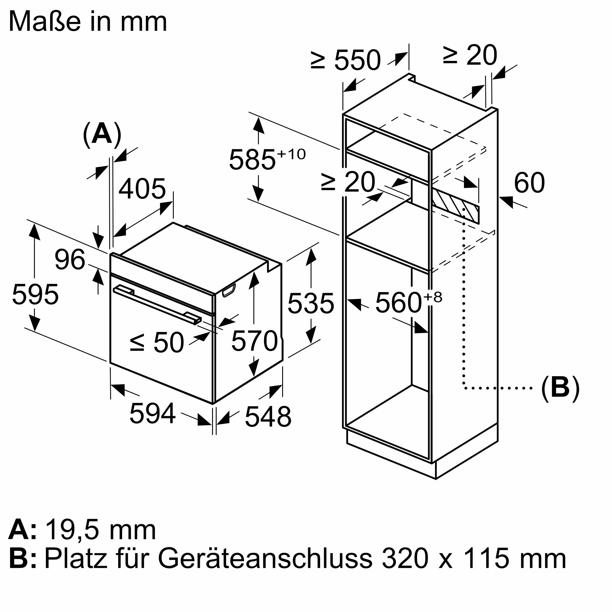 NEFF Einbaubackofen N50 »B5ACJ7HG3«, mit 1-fach-Teleskopauszug, Pyrolyse-Selbstreinigung, AirFry-Funktion