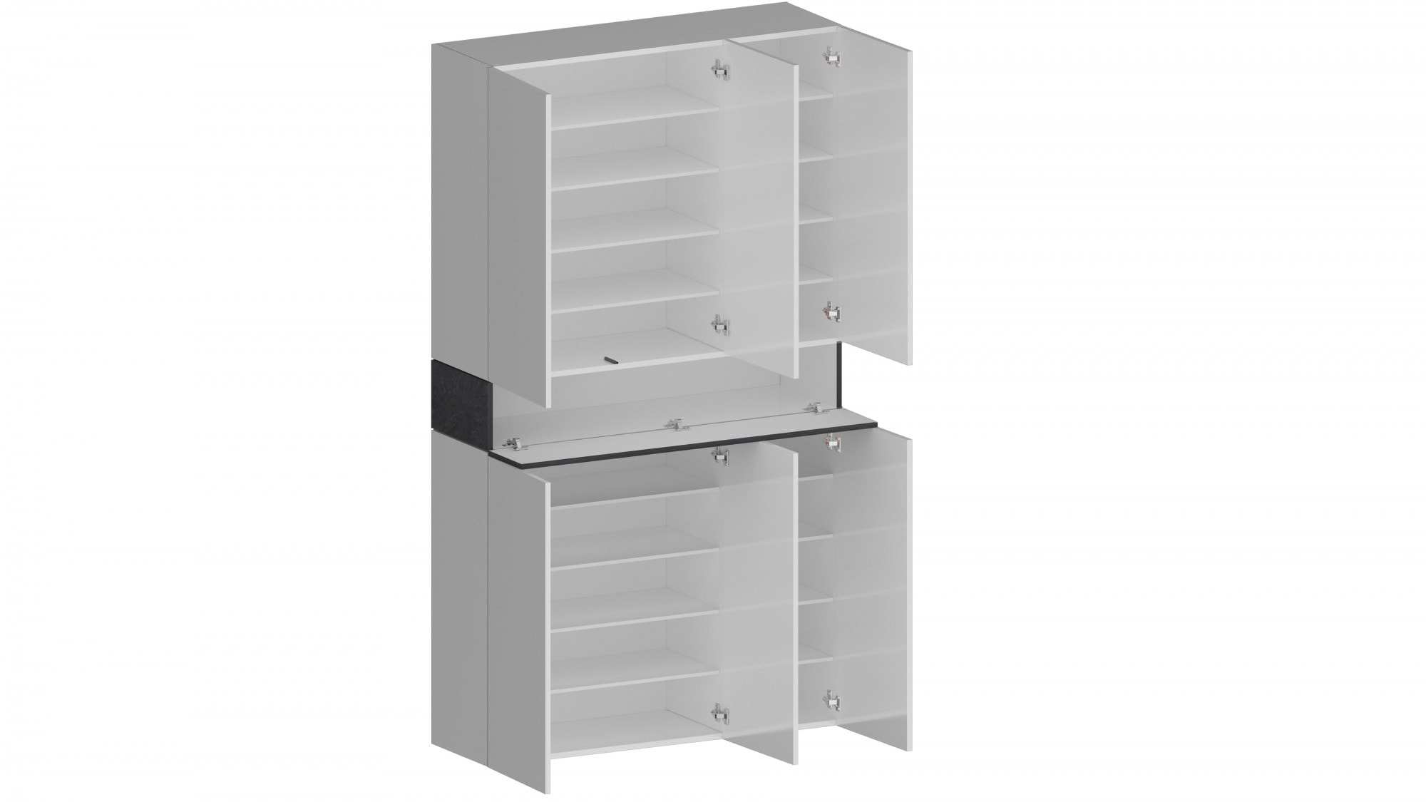 INOSIGN Schuhschrank »Savona«, Höhe 200cm, 12 Einlegeböden, 21 Fächer