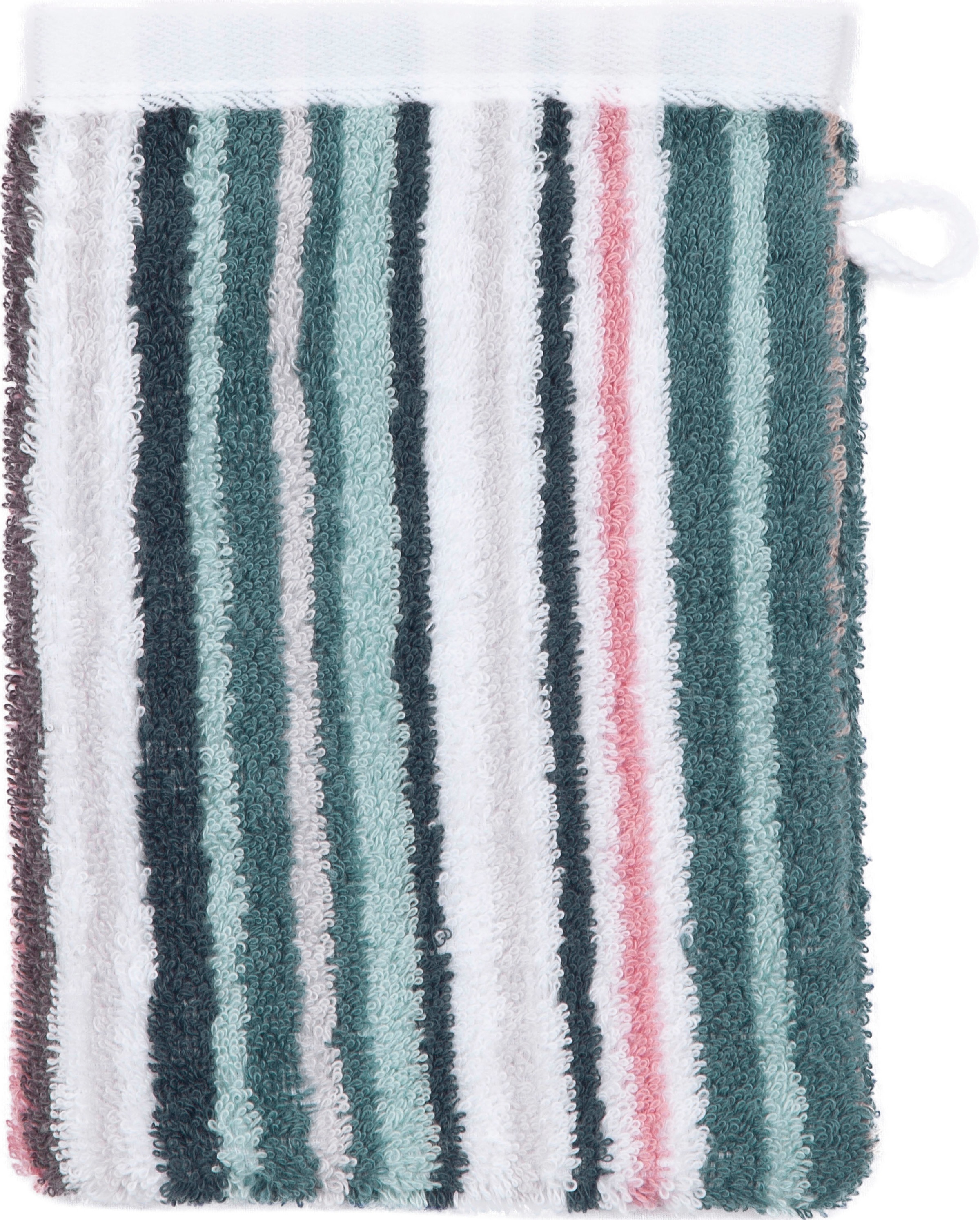 ROSS Waschhandschuh »Multicolor«, (6 St.), mit Streifen und gesticktem ROSS günstig online kaufen