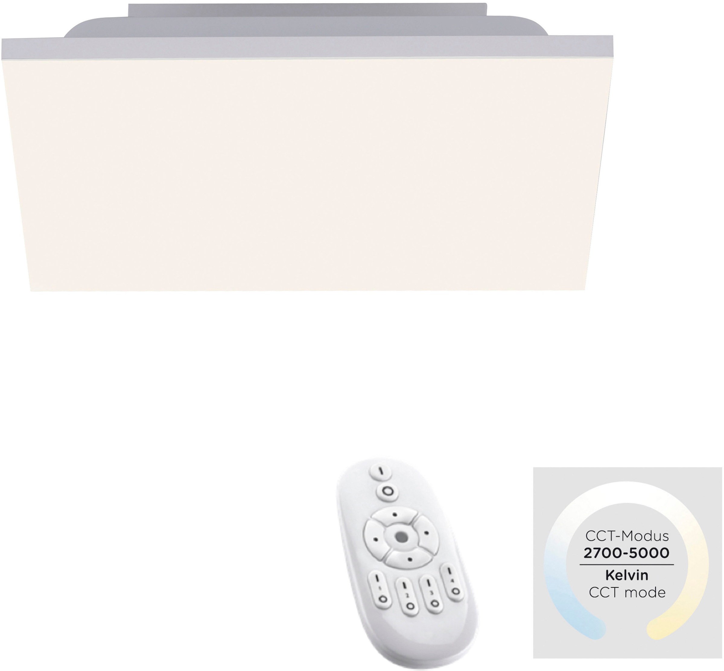 JUST LIGHT LED Deckenleuchte »CANVAS«, 1 flammig, Leuchtmittel LED-Board günstig online kaufen