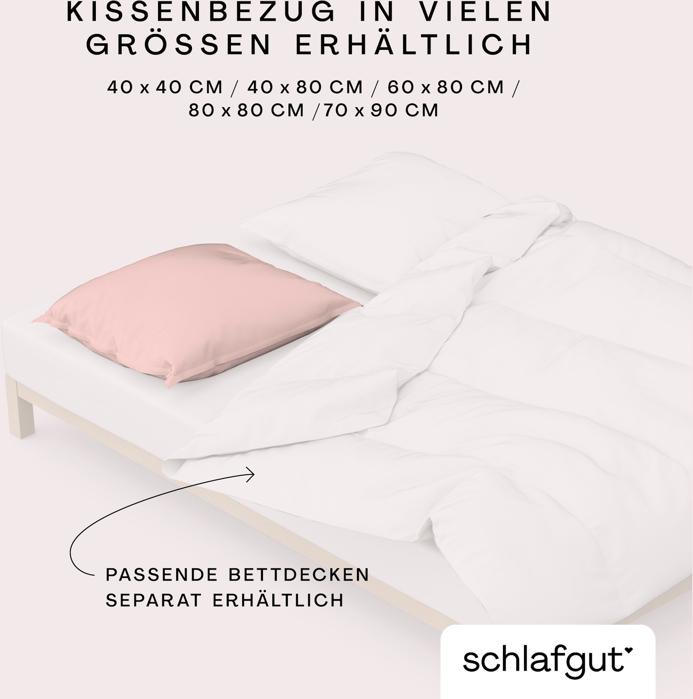 4. Bild von Schlafgut Kissenbezug »Woven Satin«, (1 St.)