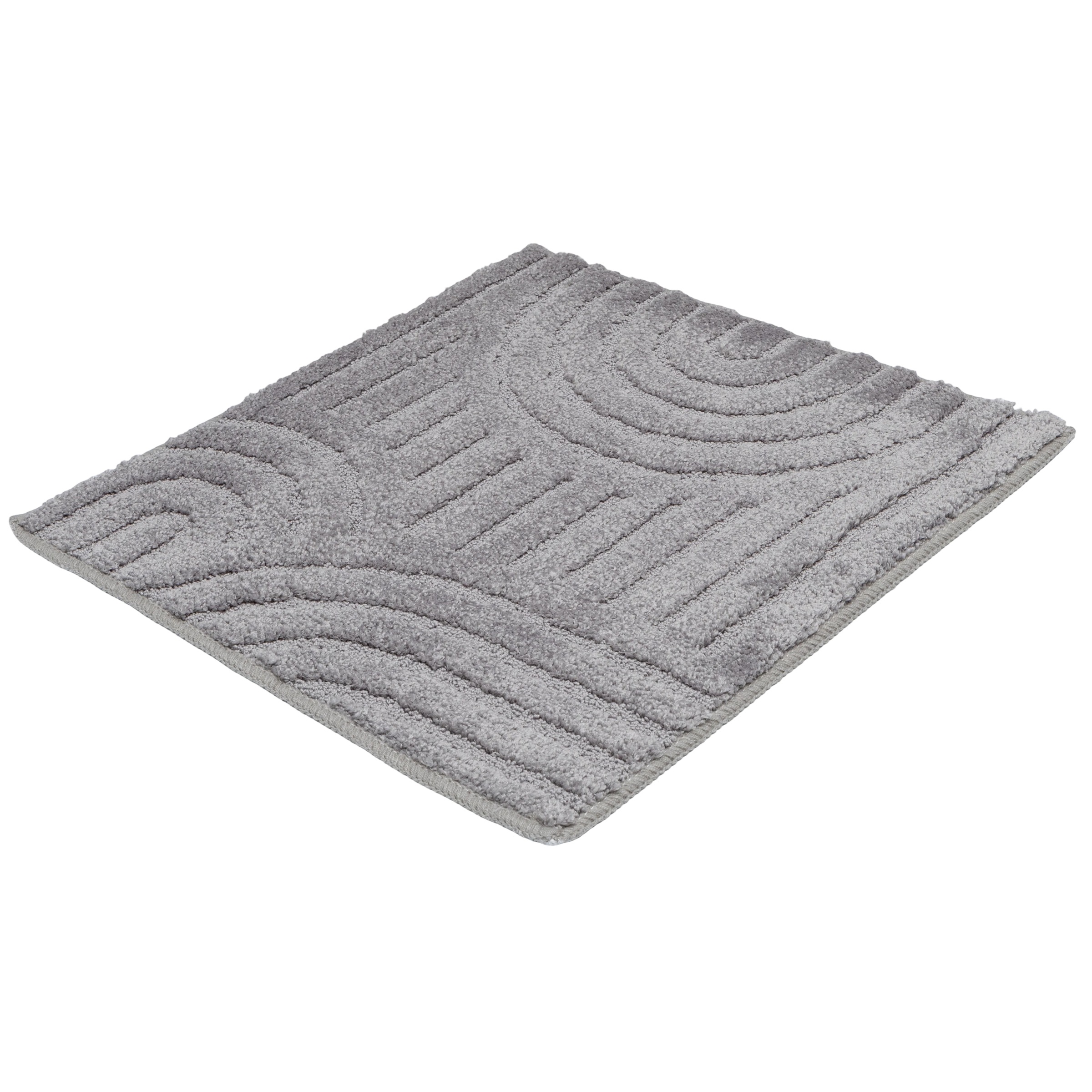 OTTO home Badematte »Zen, Badvorleger, Badezimmer Teppich, Duschvorleger« Höhe 10 mm rutschhemmend beschichtet fußbodenheizungsgeeignet | schnell trocknend Uni Farben, Hoch-Tief-Effekt, modernes Muster, Zen