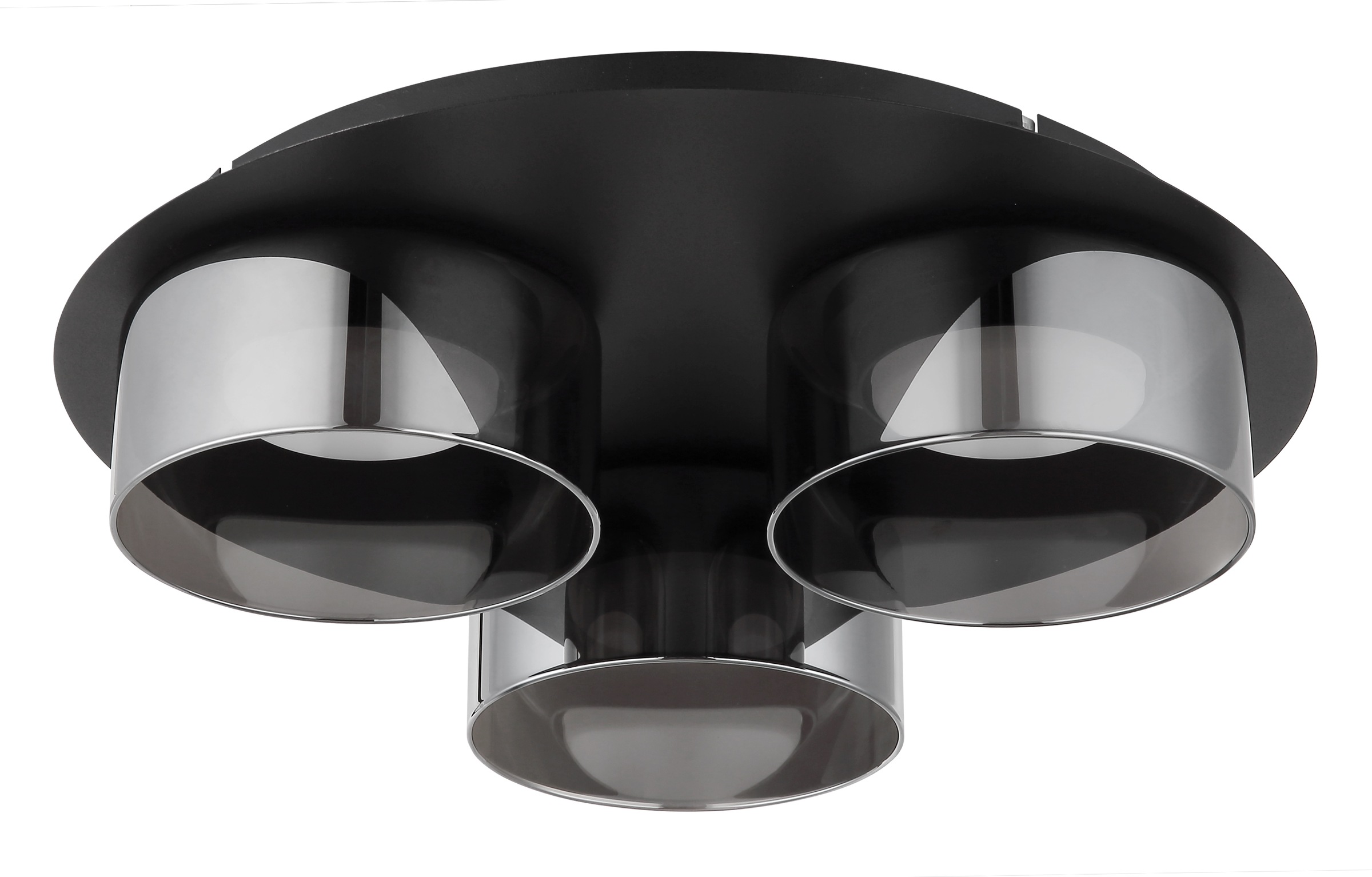 GLOBO LIGHTING Deckenleuchte »HIGGINS« GX53 1 Stk. Warmweiß Deckenleuchte für Wohn- & Schlafzimmer Rauchglas