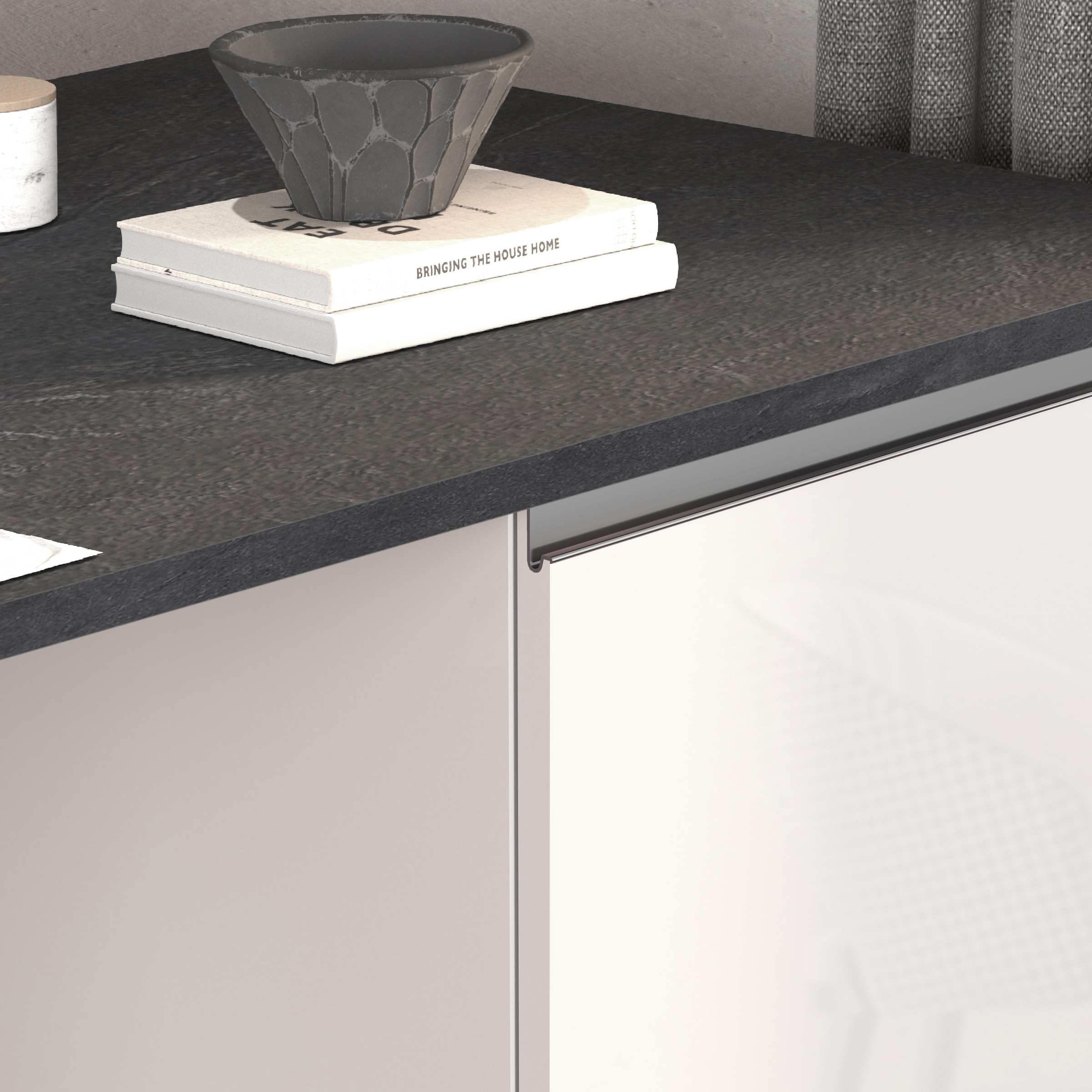 KOCHSTATION Kücheninsel »KS-Sole, Kochinsel, Küchenarbeitsblock, Arbeitsinsel, Made in Italy« Breite 167,5 cm, 2 Apothekerauszüge, 2 Essplätze, 1 offenes Regal