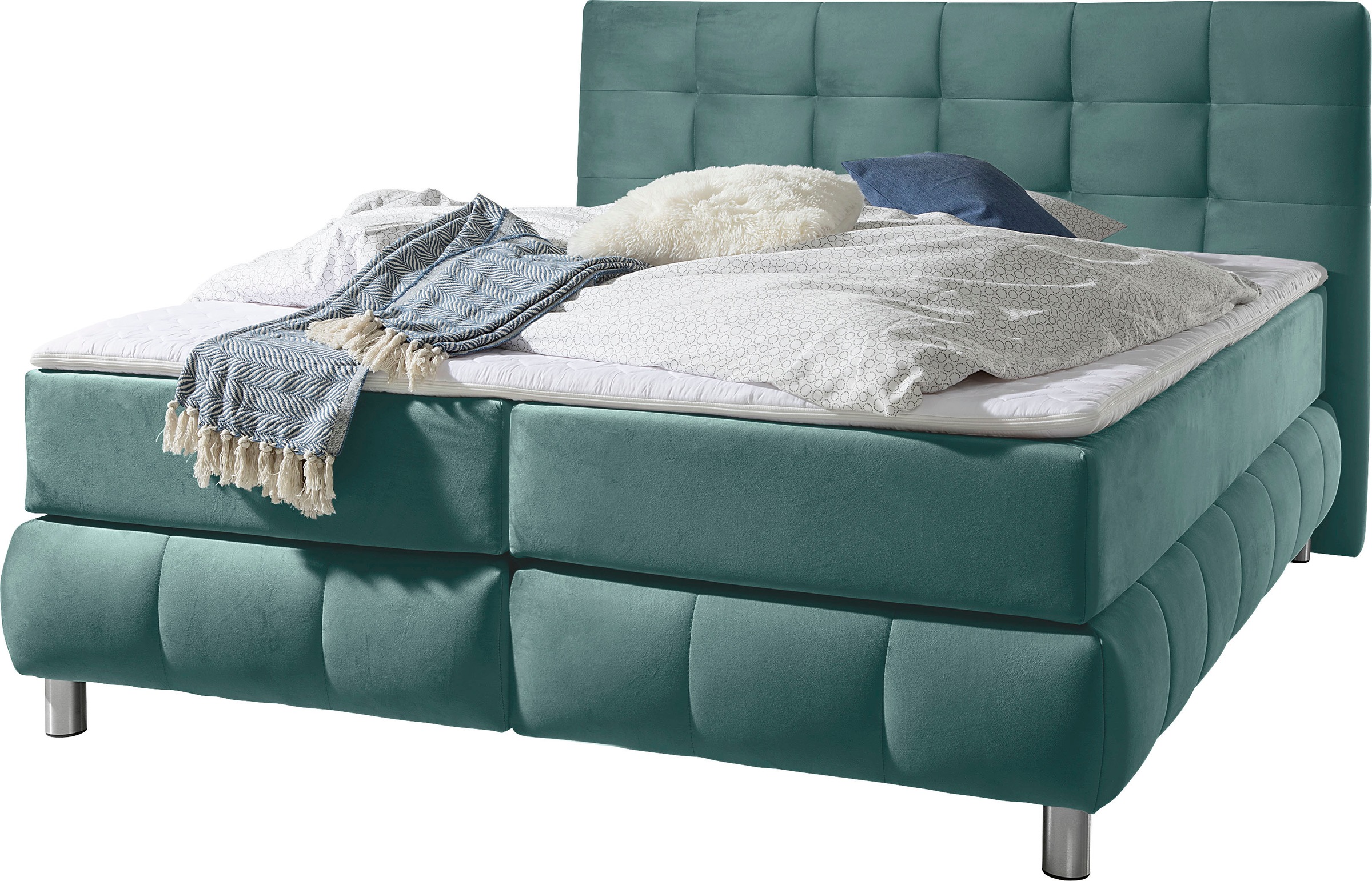 andas Boxspringbett »Salo«, incl. Topper, 6 Breiten, 2 Härtegrade, TFK auch in Härtegrad 4