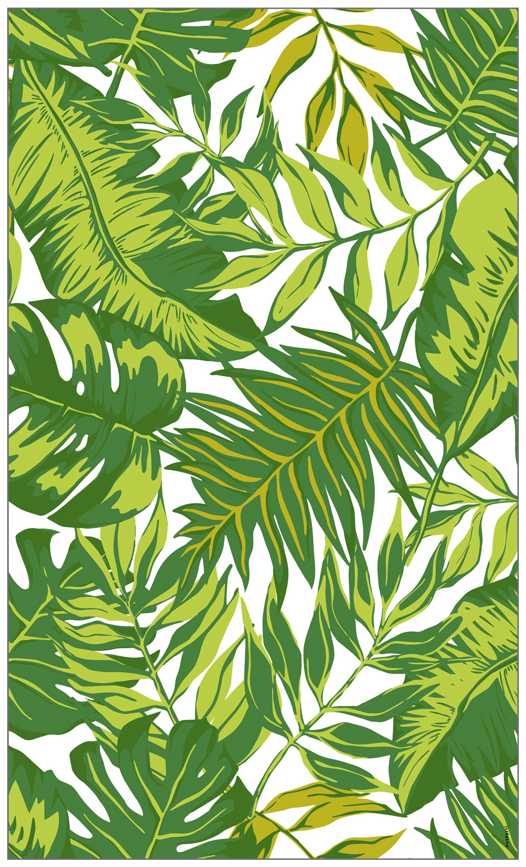 halbtransparent, 200 auf MySpotti Palm kaufen Leaves haftend Rechnung green«, x haftend, »Look cm, 30 statisch glattstatisch Fensterfolie