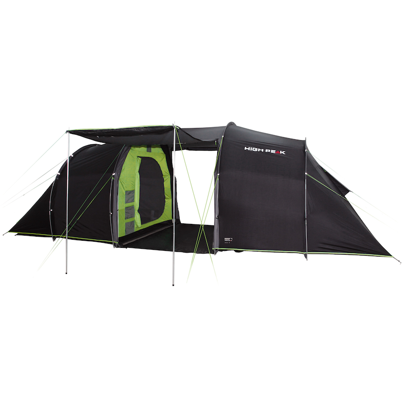 HIGH PEAK Tunnelzelt »Tauris 6« 6 Personen Set, mit Transporttasche dunkelgrau-grün