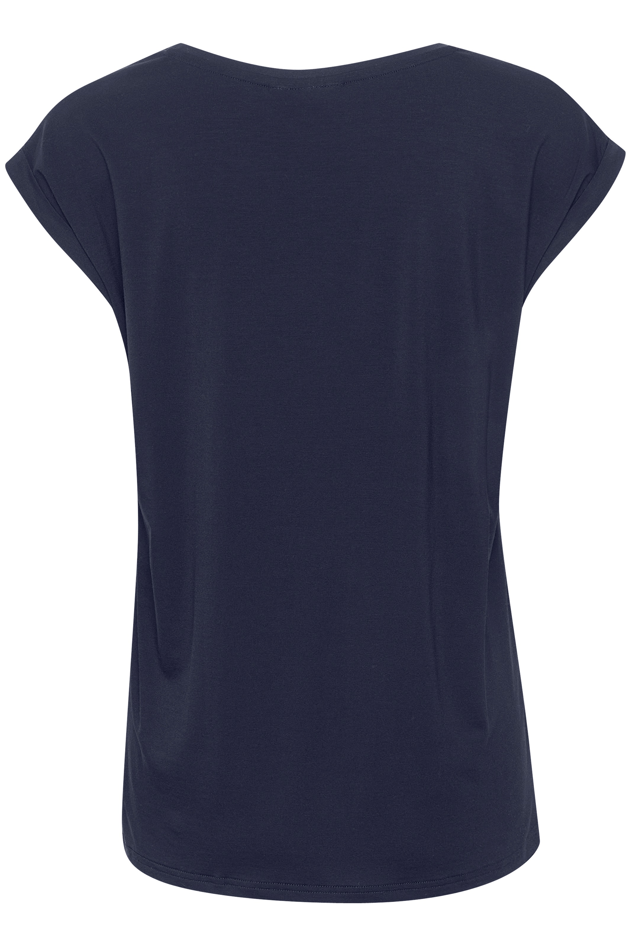Saint Tropez Rundhalsshirt Basic in edler LYOCELL Qualität