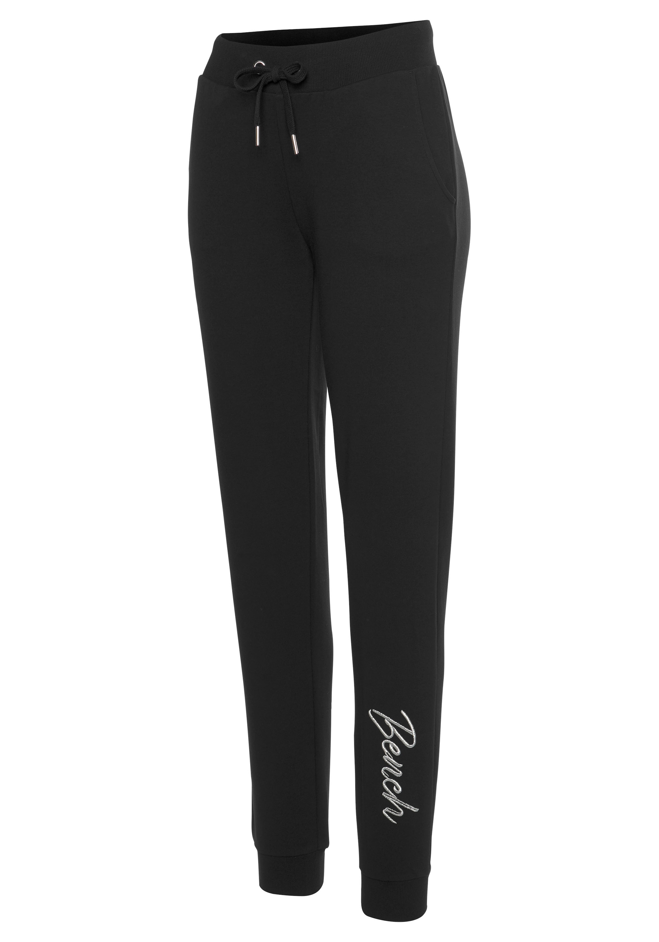 Bench. Loungewear Relaxhose  mit glänzender Logostickerei, Loungeanzug