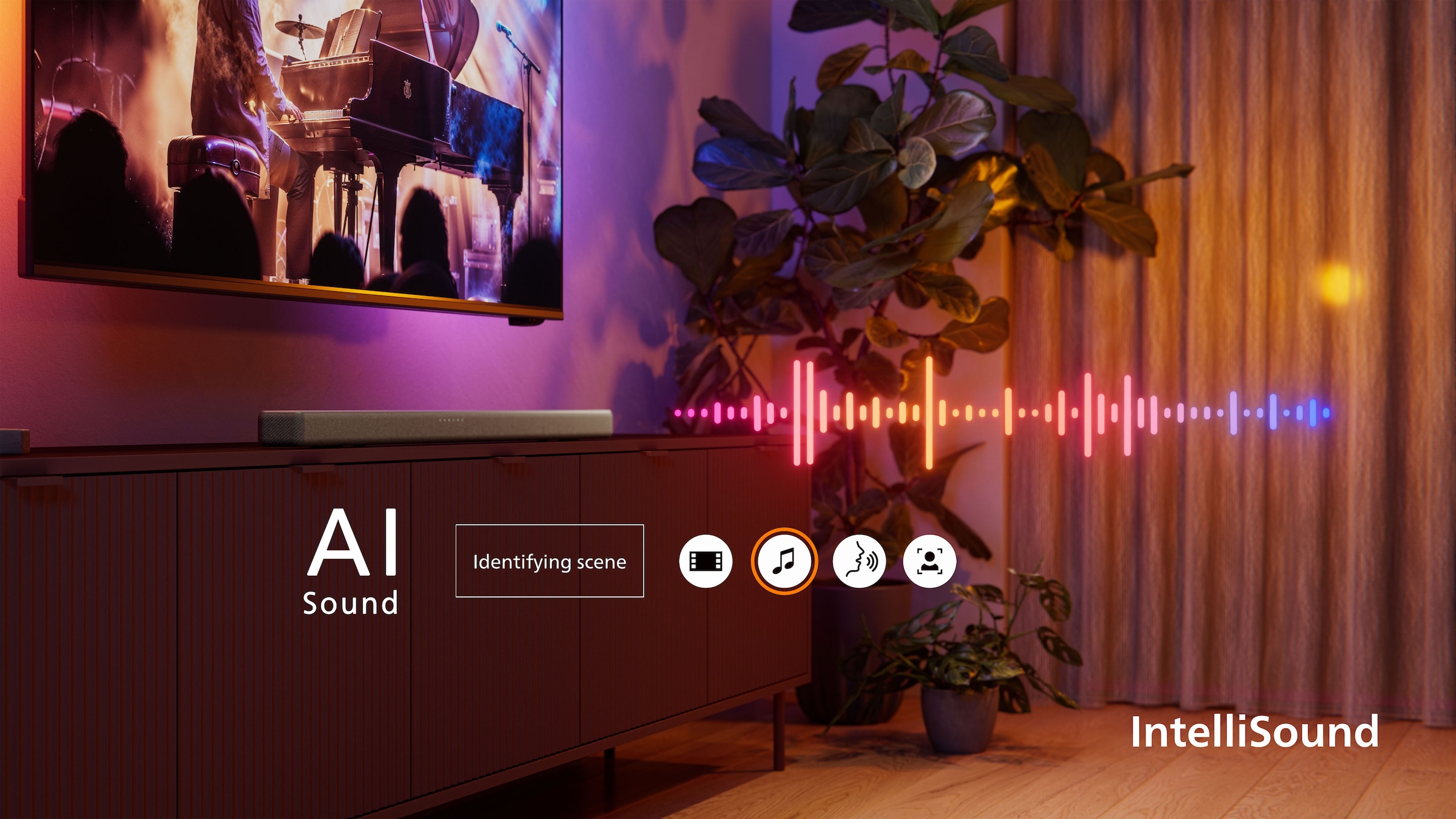 Philips Lautsprecher »TAB8301/10« 3.1.2 (A2DP Bluetooth | AVRCP Bluetooth | Bluetooth App-Steuerung | Bassregelung | Equalizer | Nacht Modus | USB-Wiedergabe 190 W)