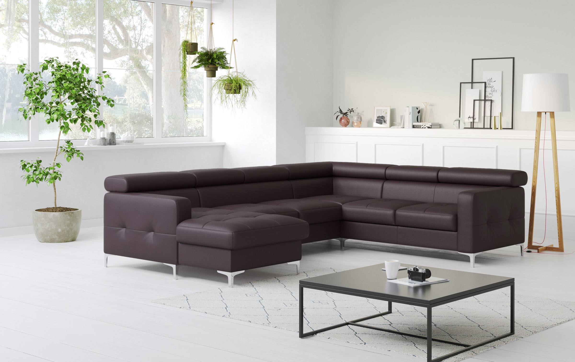 COTTA Wohnlandschaft "Sammy U-Form" mit Kopfteilverstellung, wahlweise mit günstig online kaufen