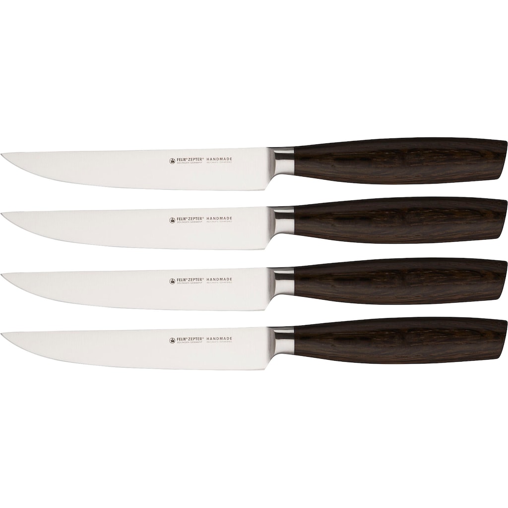 Felix Solingen Steakmesser, (Set, 4 tlg.)