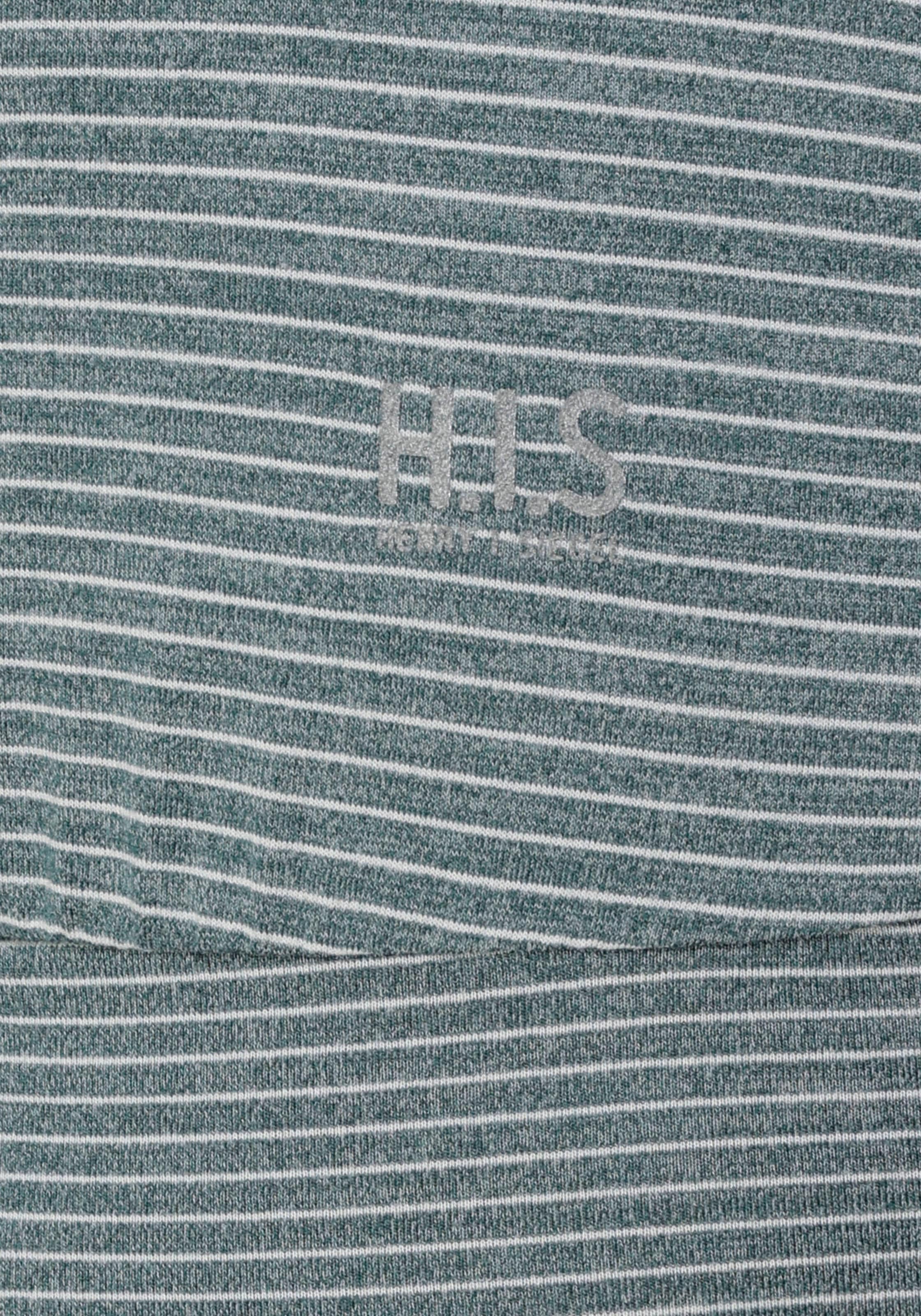 H.I.S T-Shirt Spar-Set, 2er-Pack,  Kurzarm,  figurumspielende Passform,  aus elastischem Single-Jersey