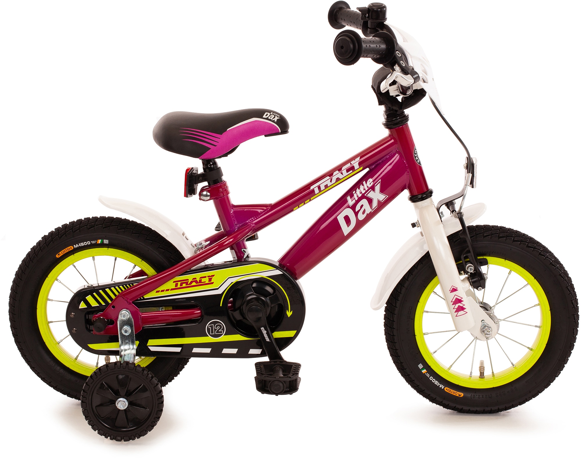 Kinderfahrrad „Kinderfahrrad – „Little-Dax TRACY“, fuchsia/pink/weiß“, 1 Gang rosa 12,5 Zoll (31,75 cm) 21 cm – 12,5 Zoll (31,75 cm)