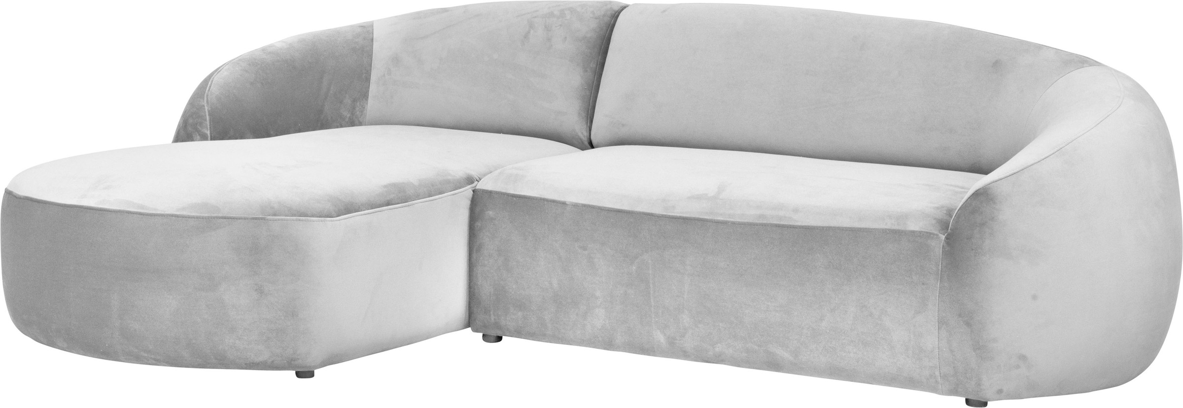 LeGer Home by Lena Gercke Ecksofa »YANI L-Form, Designersofa, organische Form, Maße B/T/H: 255/170/81 cm«, mit Wellenunterfederung, auch in Bouclé, Recamiere rechts/links