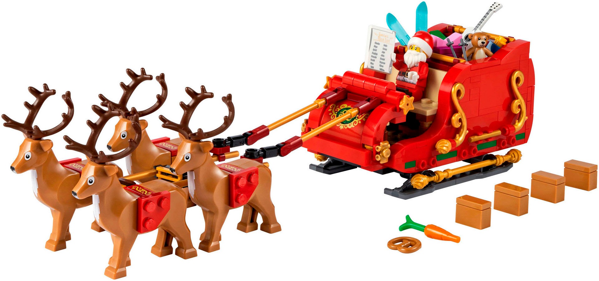 LEGO® Konstruktionsspielsteine »Schlitten des Weihnachtsmanns (40499), LEGO Iconic«, (343 St.), Made in Europe