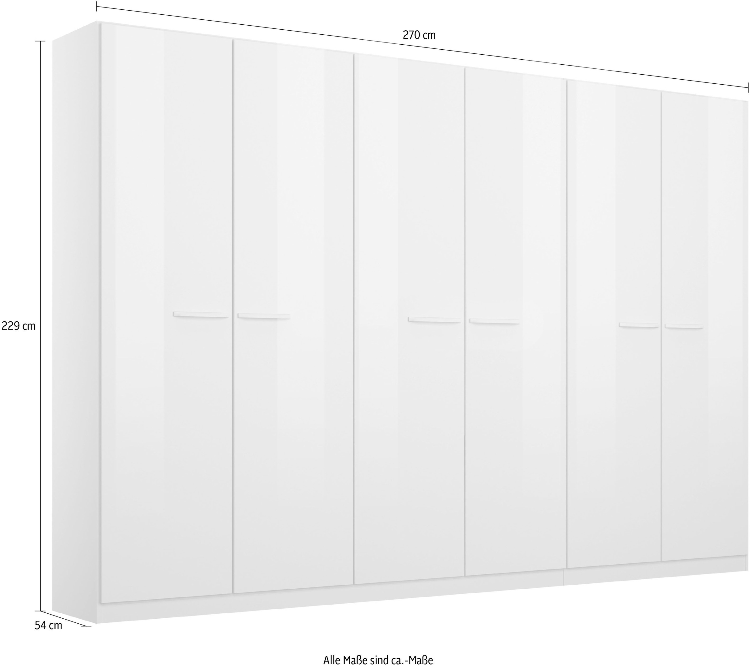 rauch Drehtürenschrank »Kleiderschrank Schrank Garderobe TOPSELLER OTELI inkl. Inneneinteilung«, (erhältlich in Breiten 91-360 cm, ab Breite 136cm inkl. Innenschubladen), mit zusätzlichen Einlegeböden, optional mit Spiegel MADE IN GERMANY