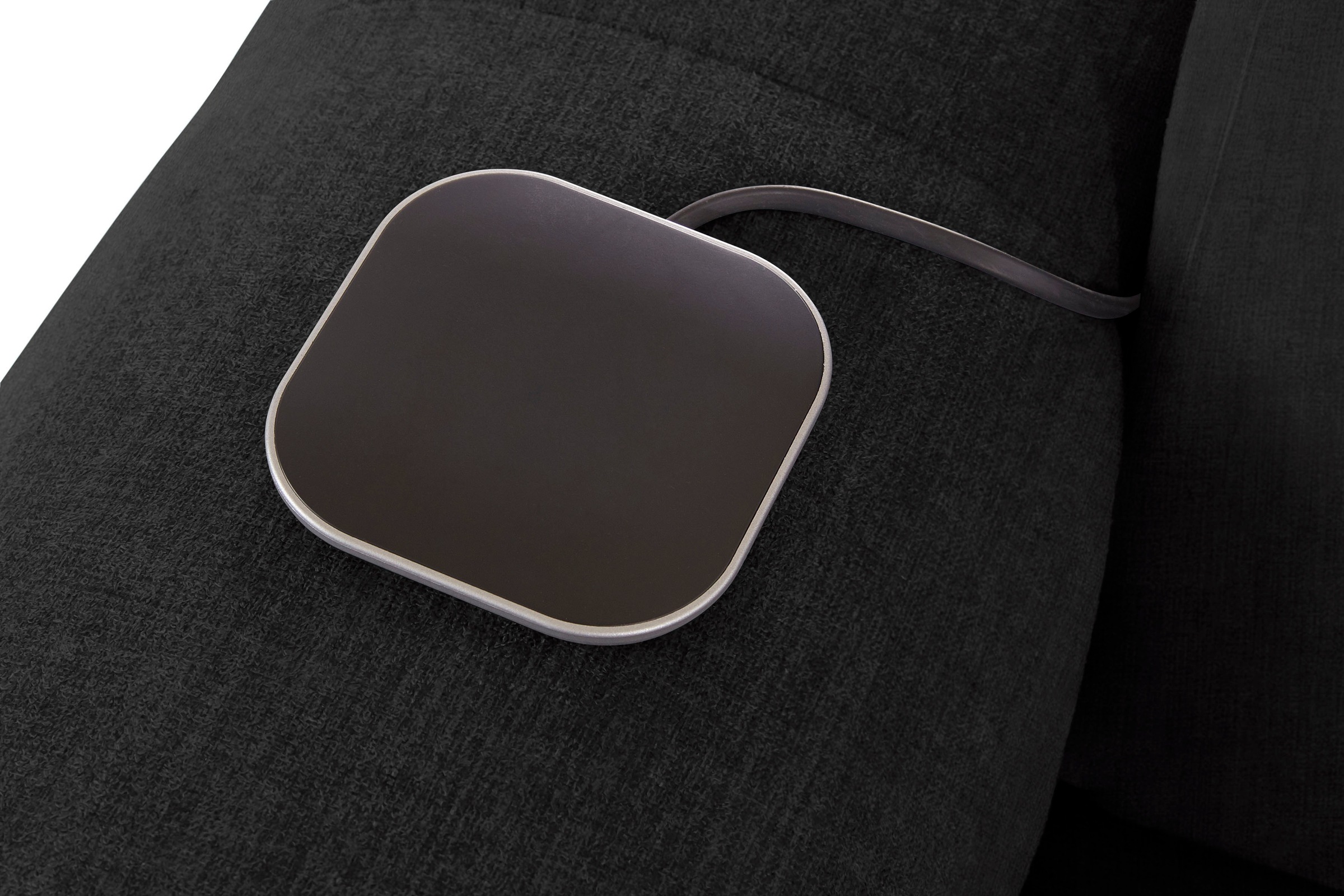 COTTA Ecksofa »Mia L-Form mit 3 Zierkissen«, wahlweise mit Bettfunktion, Bettkasten, Beleuchtung & Wireless-Charger