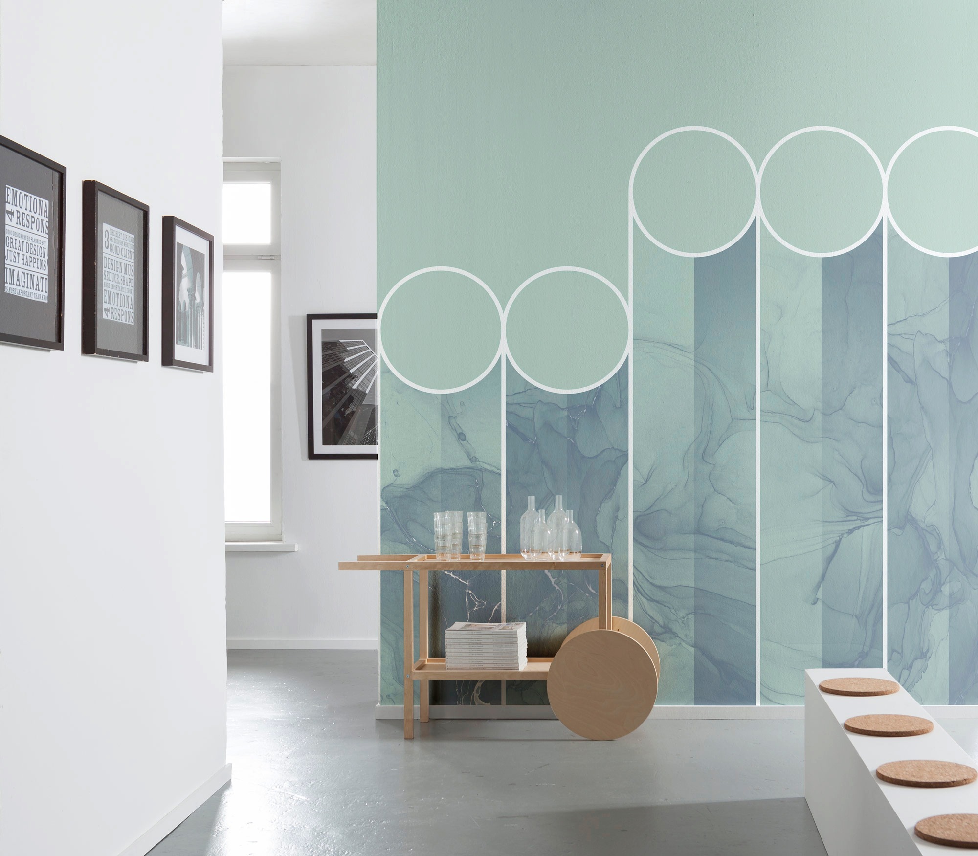 Komar Fototapete »Digitaldruck Vlies -  spots - Größe 300 x 280 cm« bedruckt glatt Wohnzimmer, Schlafzimmer