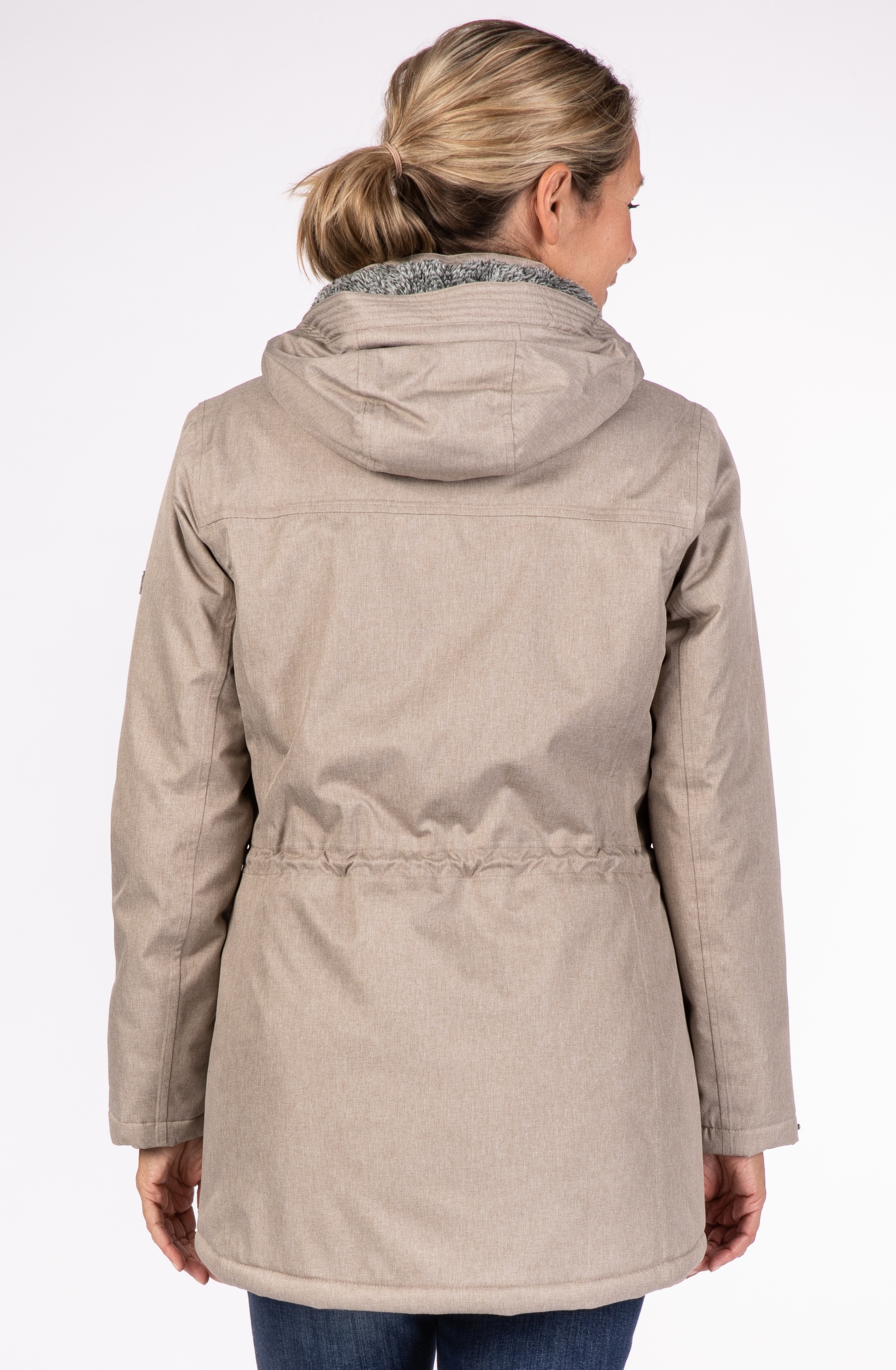 LPO Parka »PAISLEY II NEW WOMEN«, leicht wattierter Parka mit abnehmbarer Kapuze