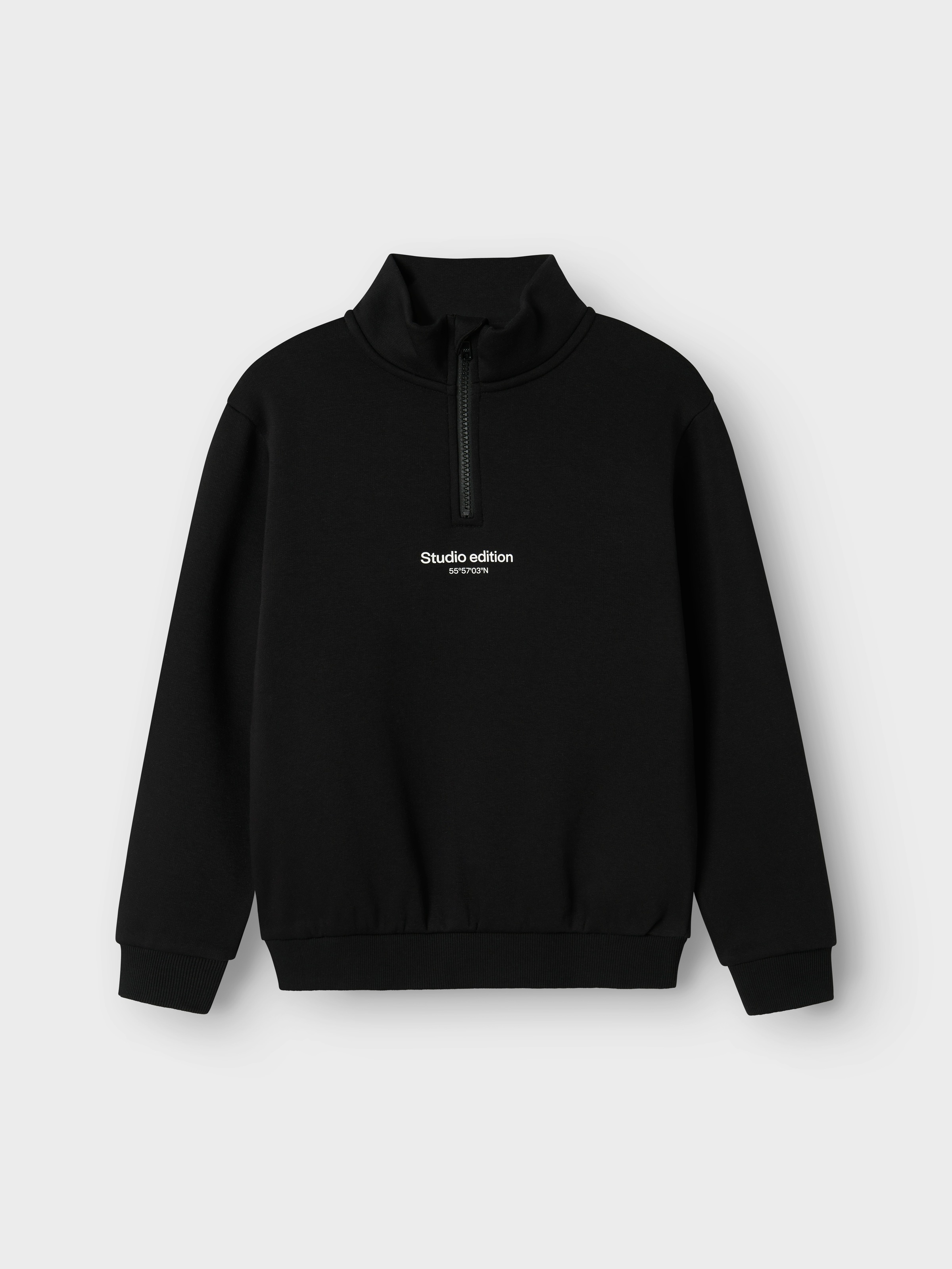 Name It Sweatshirt »NKMBRODY LS NREG SWEAT ZIP BRU NOOS«, mit Stehkragen und kurzem Reißverschluss