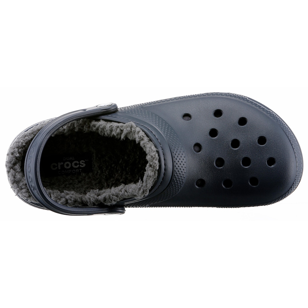 Crocs Hausschuh »Classic Lined Clog«, Gartenschuh, Schlappen, Clog, mit kuscheligem Fellimitat