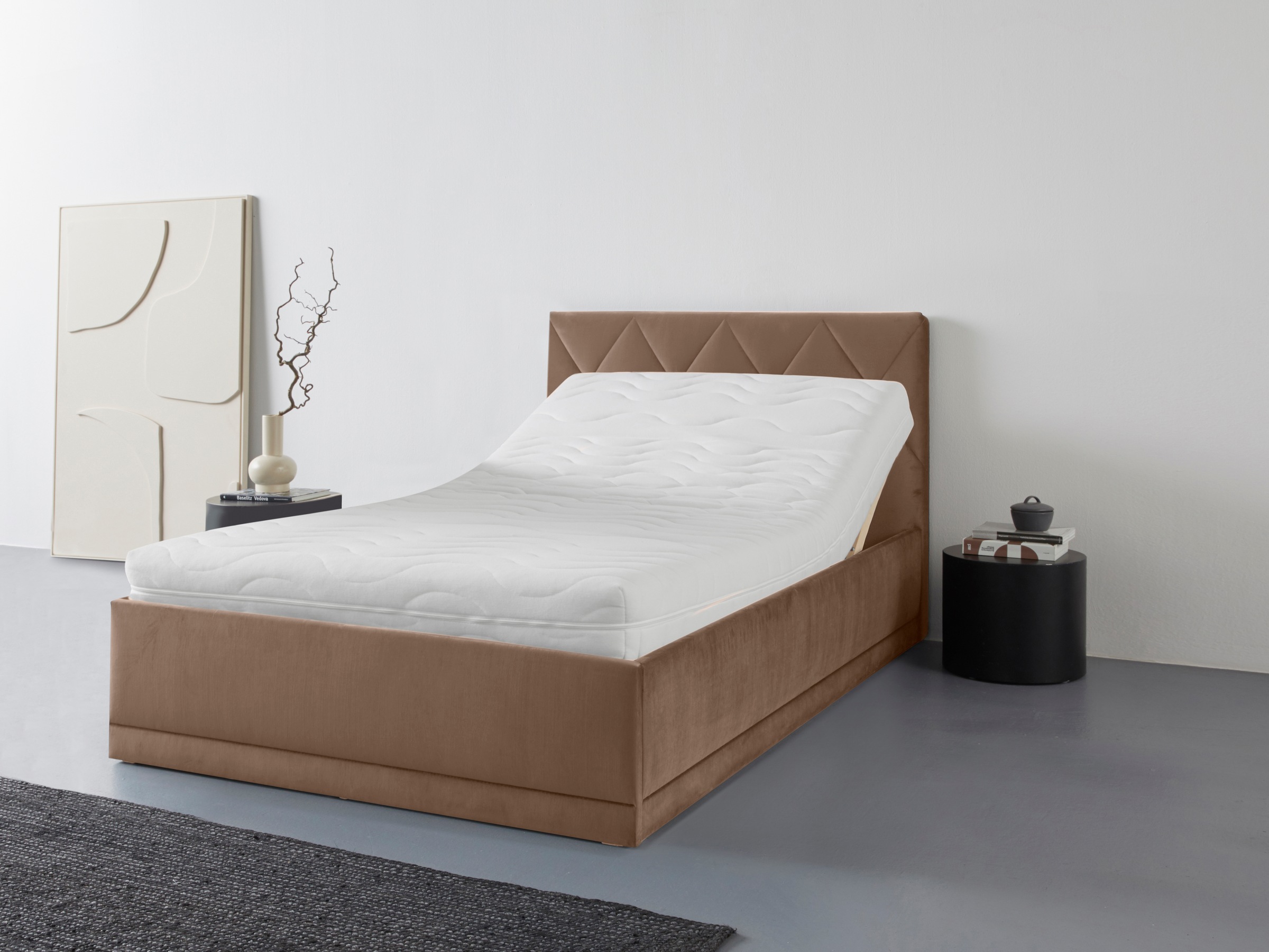 Westfalia Schlafkomfort Polsterbett "Adamas" auch mit Bettkasten, Knopfheft günstig online kaufen