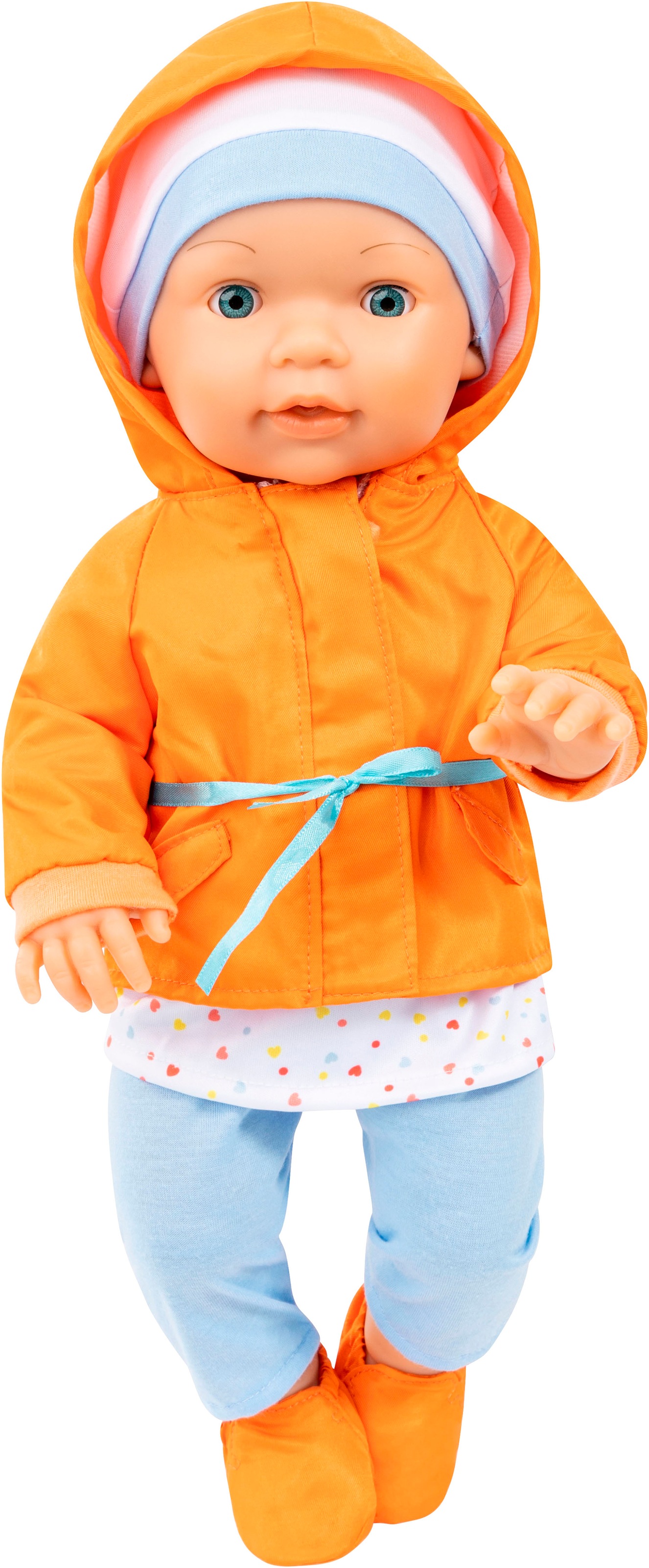 Bayer Puppenkleidung »Kleid/Hose orange«, (Set, 5 tlg.)