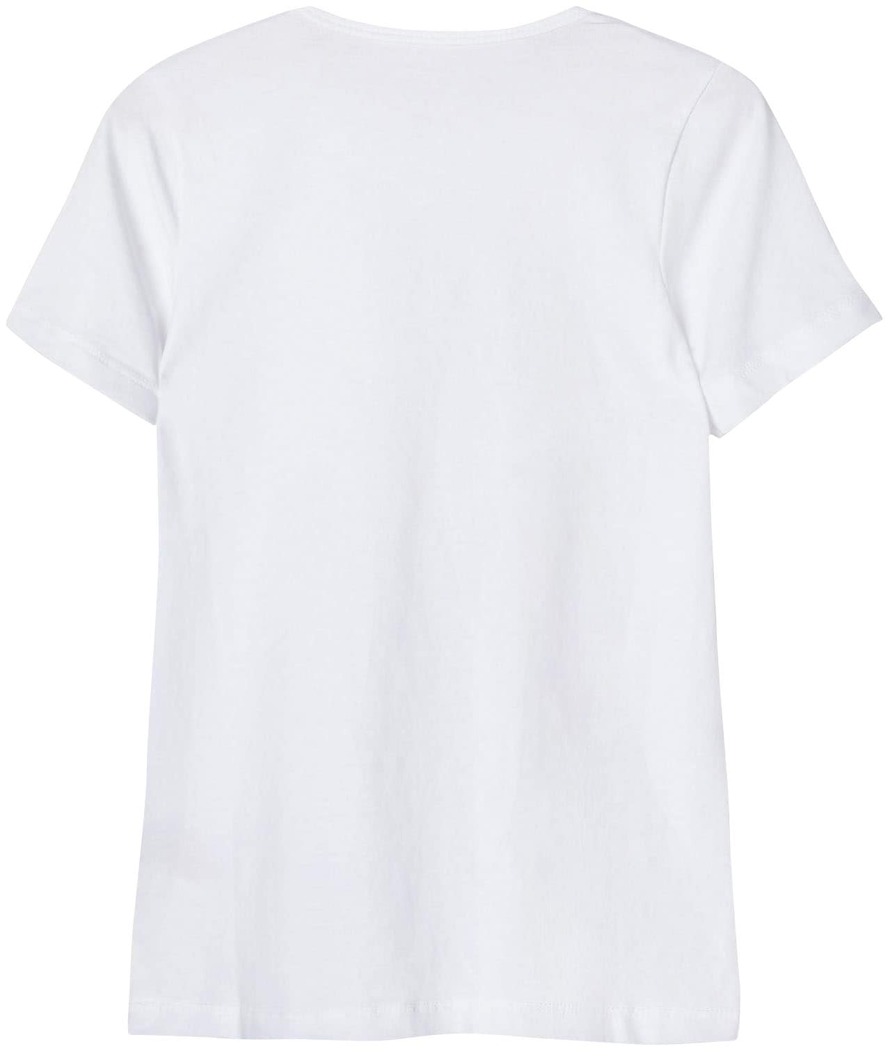 Name It T-Shirt »NKFHIPSTER für Mädchen mit elastischem Bund im 2er-Pack«, (2 tlg., 2er-Pack), unifarben, casual, regular fit, Baumwollmischung, Jersey