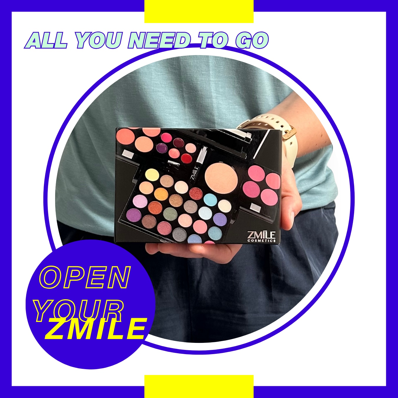 ZMILE COSMETICS Kosmetik-Set »Make-up Set 'All You Need To Go'«, (Packung, 45 tlg.), vegane Kosmetik